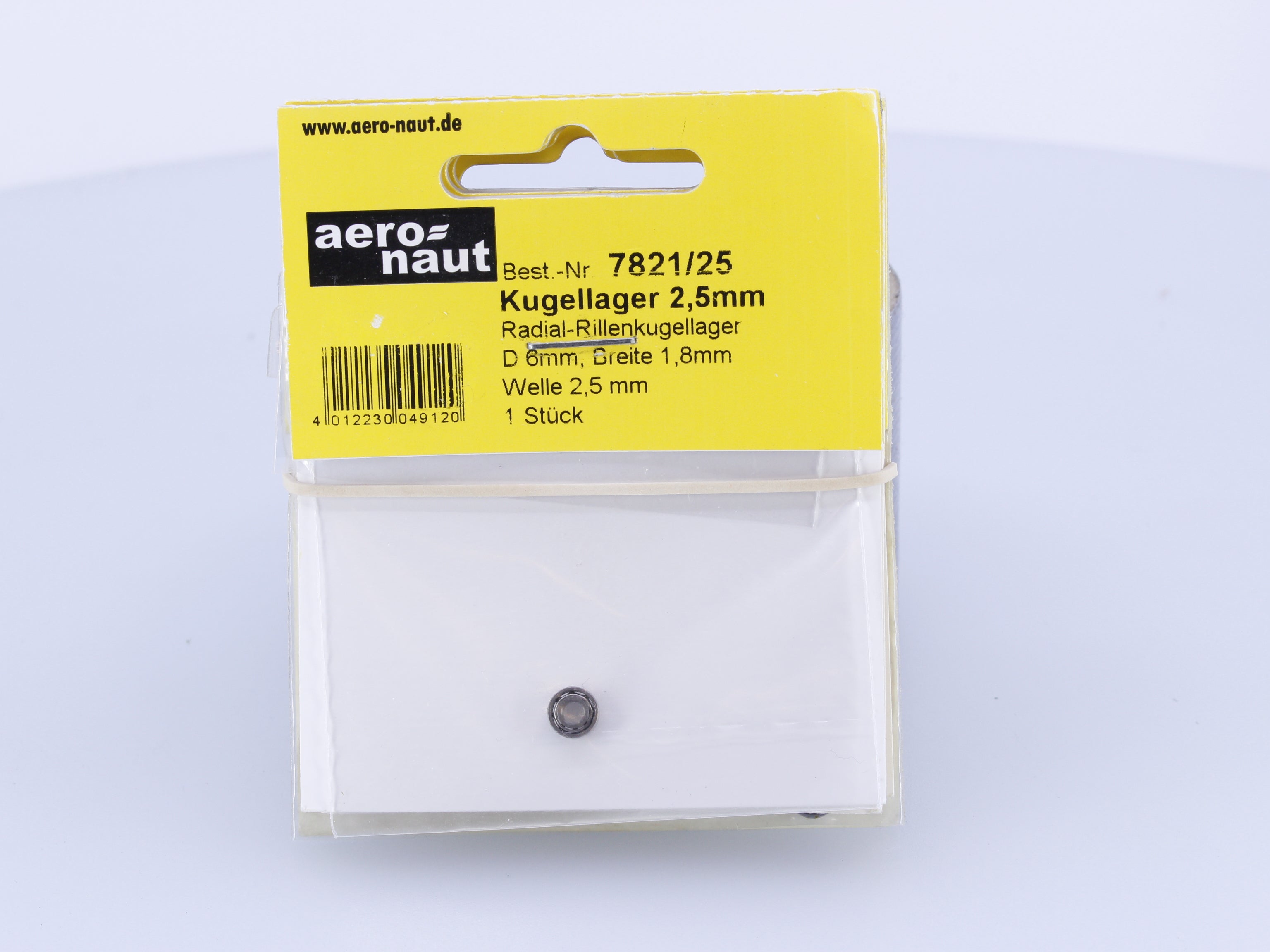 Aero-Naut 7821/25 D-2,5,D-6,B-1,8 Metric Micro-Light Radial Deep Groove Ball Bearing 1 Pc #7
