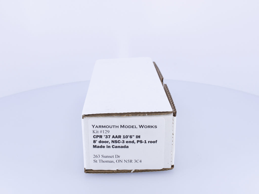 Yarmouth Model Works 129 HO 37' AAR 10'6" IH 8' Door Car Kit Canadian Pacific (CP)