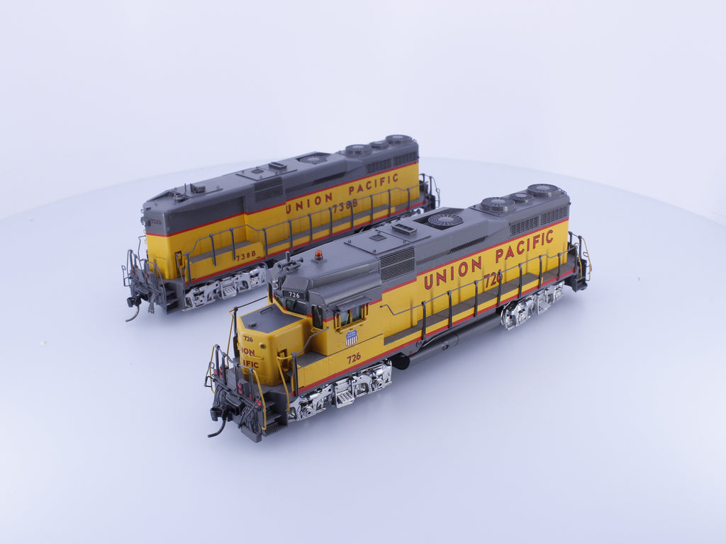 Challenger Imports Ltd. 2167.1 HO Brass Custom Painted GP-30 A & B Diesel Locomotive Set Union Pacific (UP) 726/738B Analog DC