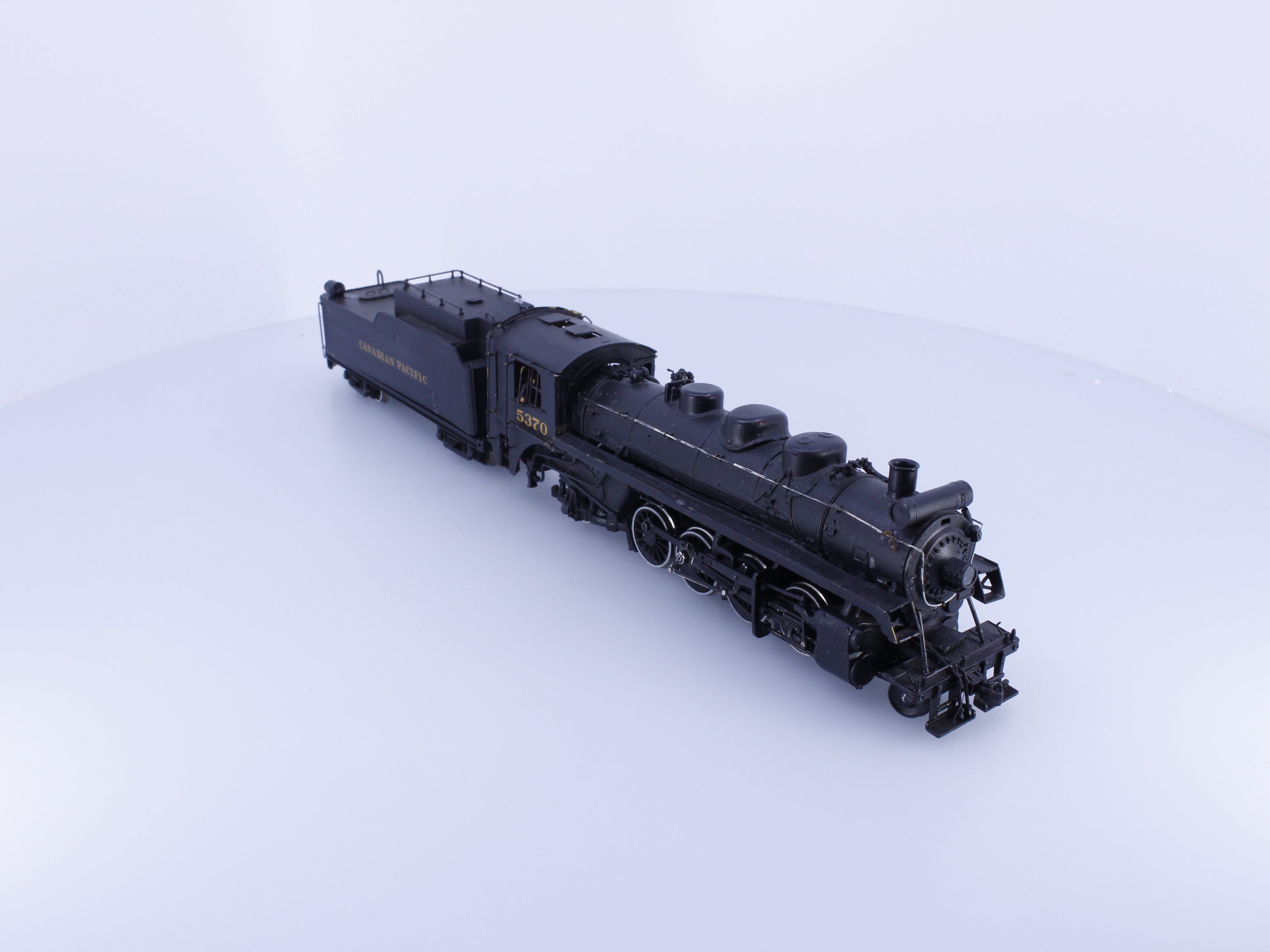 Brass 5370CP HO Brass 2-8-2 Mikado Steam Locomotive Painted Canadian Pacific (CP) 5370 DCC & Sound