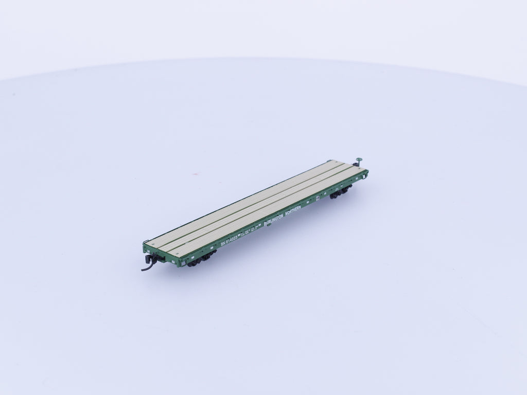 InterMountain 66402-02 N 60' Flatcar Burlington Northern (BN) 614023