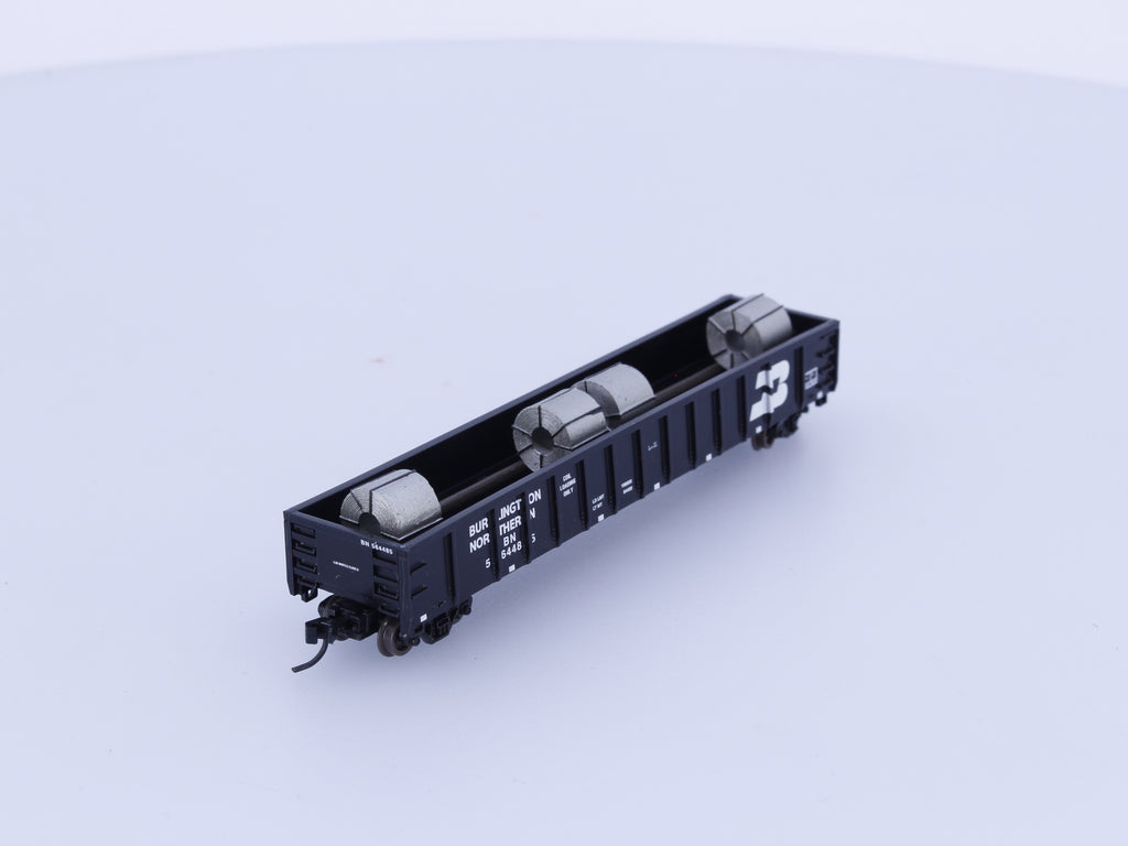 Athearn 11451 N 52' Mill Gondola w/ Steel Coil Load Burlington Northern (BN) 564485