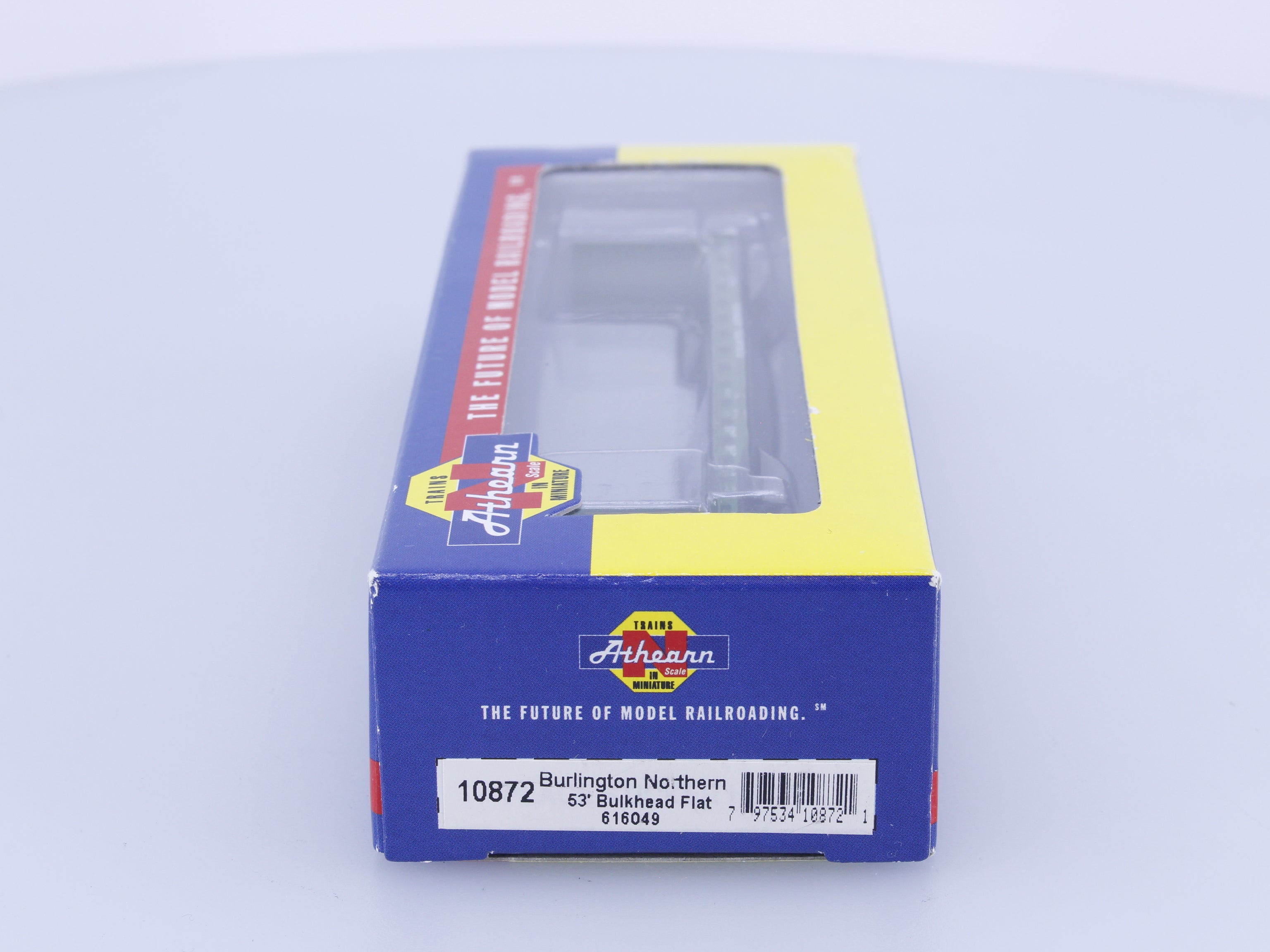 Athearn 10872 N 53' Bulkhead Flat Burlington Northern (BN) 616049 (#1)