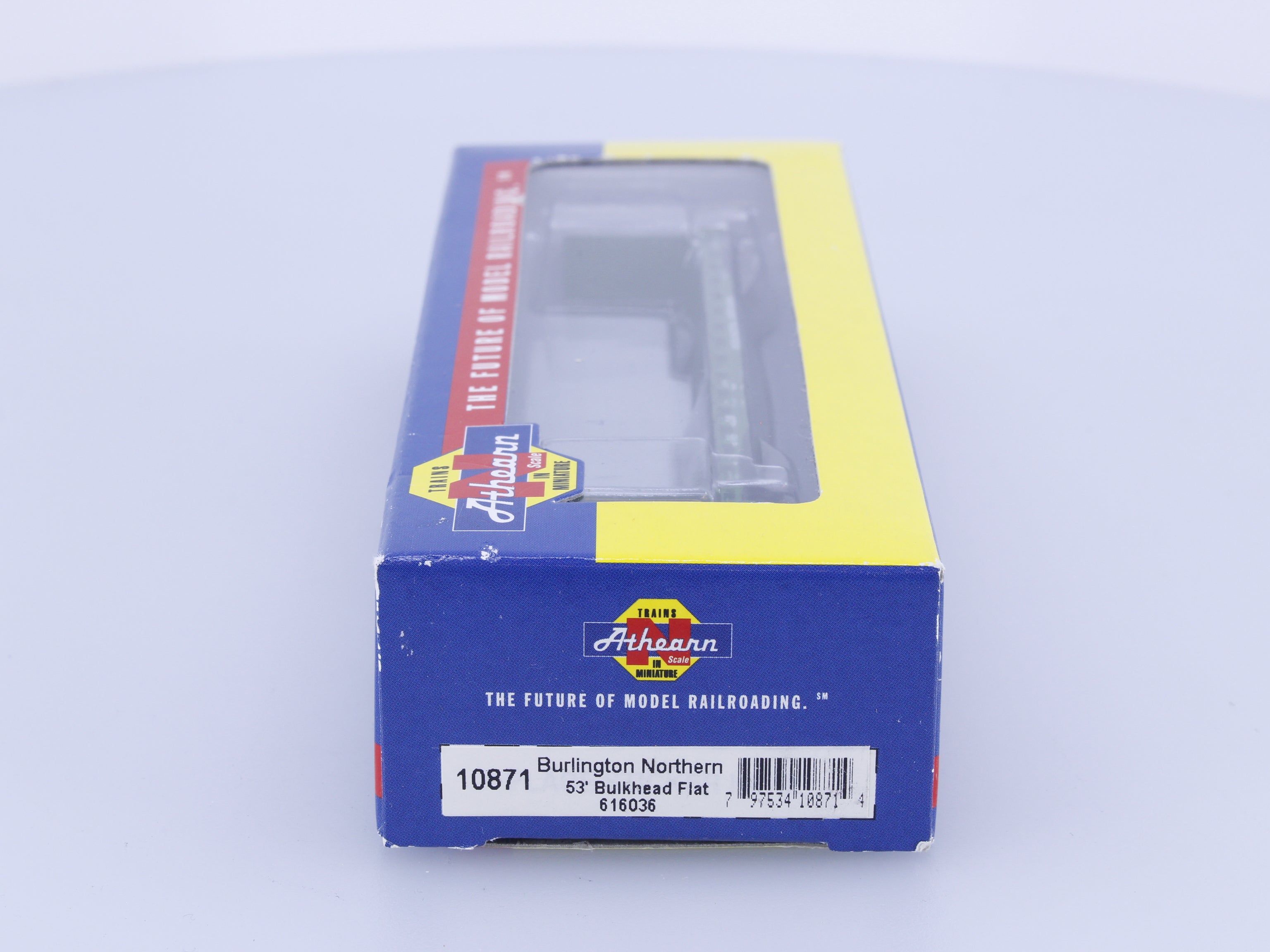 Athearn 10871 N 53' Bulkhead Flat Burlington Northern (BN) 616036 (#1)