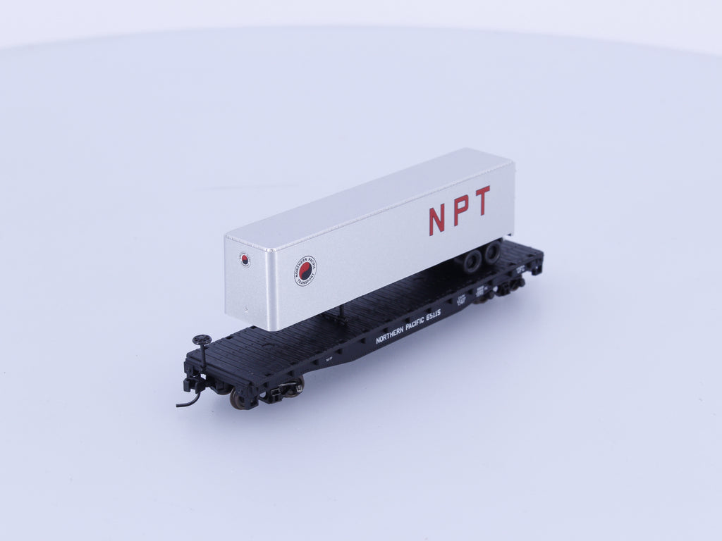 Atlas 37827 N Piggy Back Flat w/40' Trailer Northern Pacific (NP) 65115