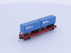 Atlas 37599 N Piggyback Flat w/2 x 24" Trailers Great Northern (GN) 60200