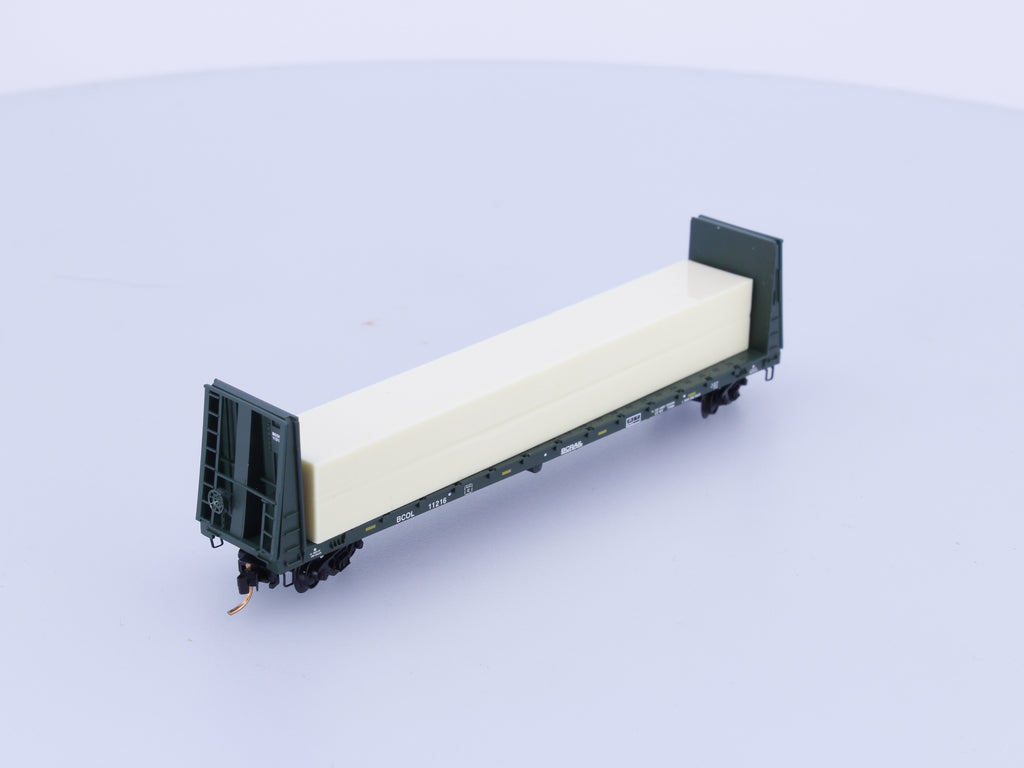 Micro Trains 05400172 N Flatcar, Bulkhead British Columbia Railway (BCOL) 11216