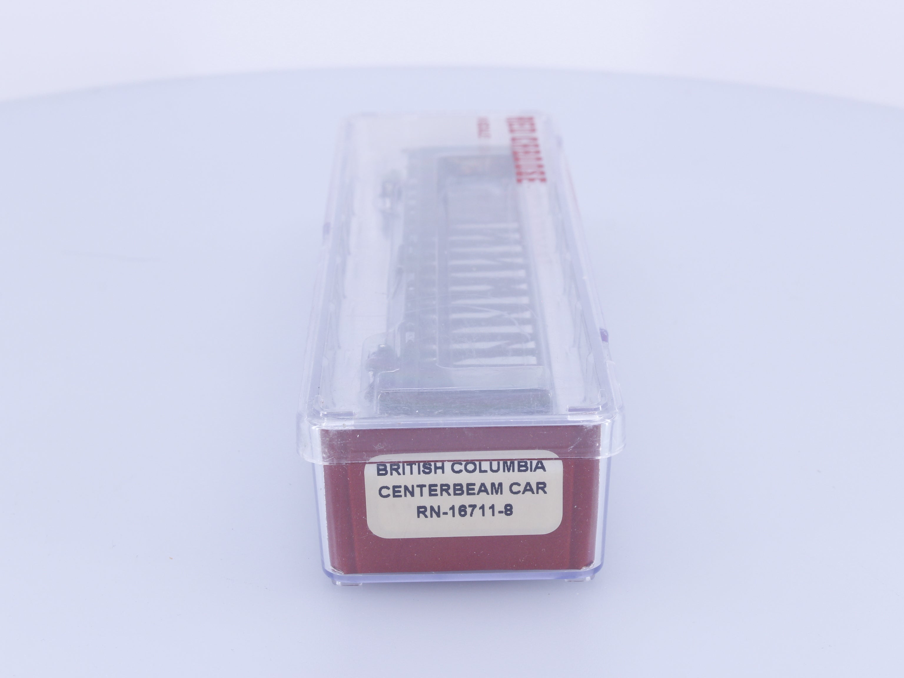 Red Caboose RN-16711-8 N Centerbeam Flat Car BC Rail (BCOL) 730237