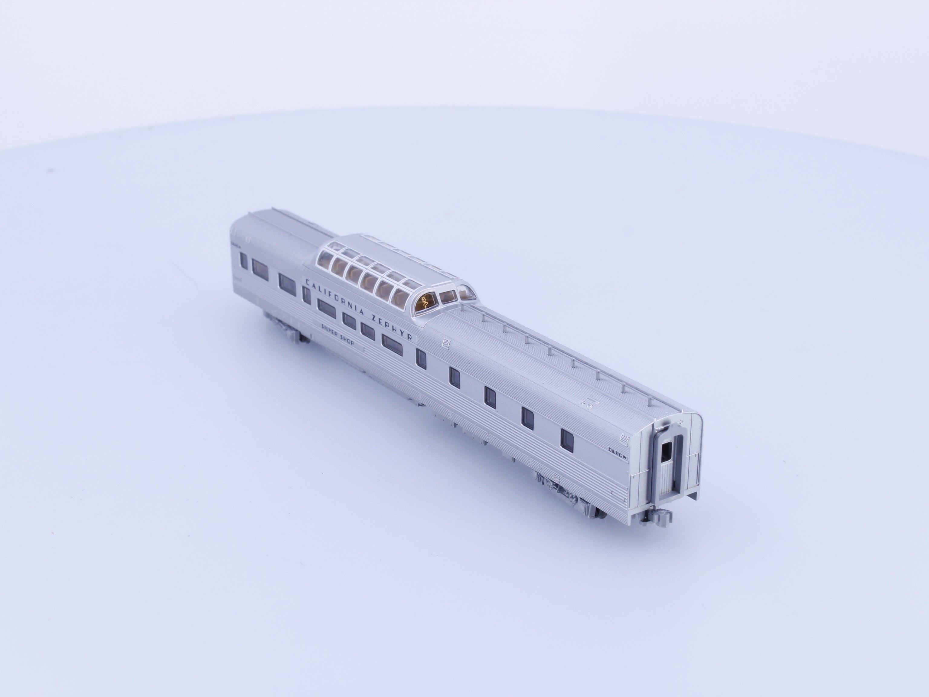 Kato CZDC N Dome Passenger Car California Zephyr Denver and Rio Grande Western (DRGW) Silver Shop