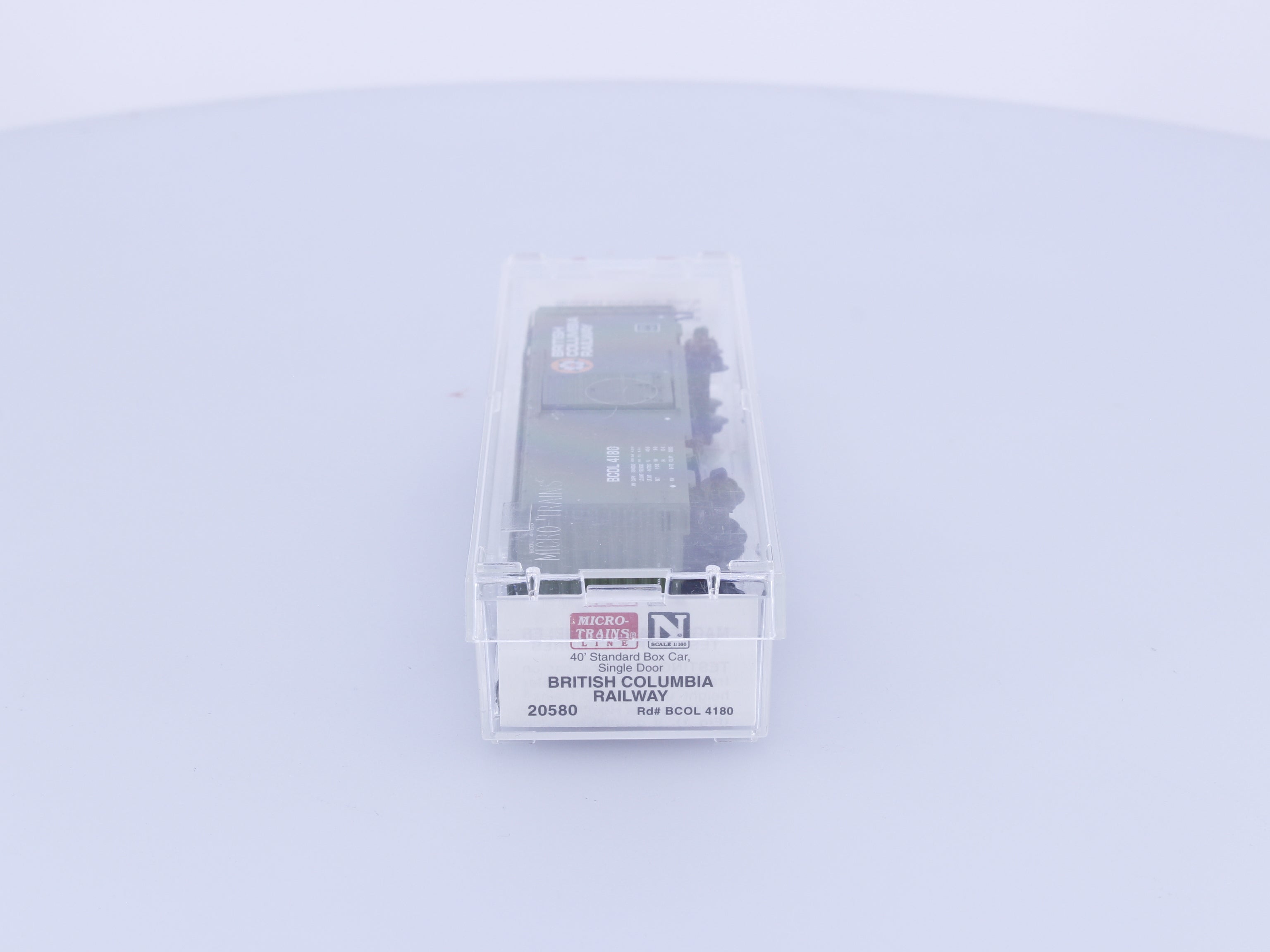 Micro Trains 20580 N Boxcar, 40', PS-1 British Columbia Railway (BCOL) 4180