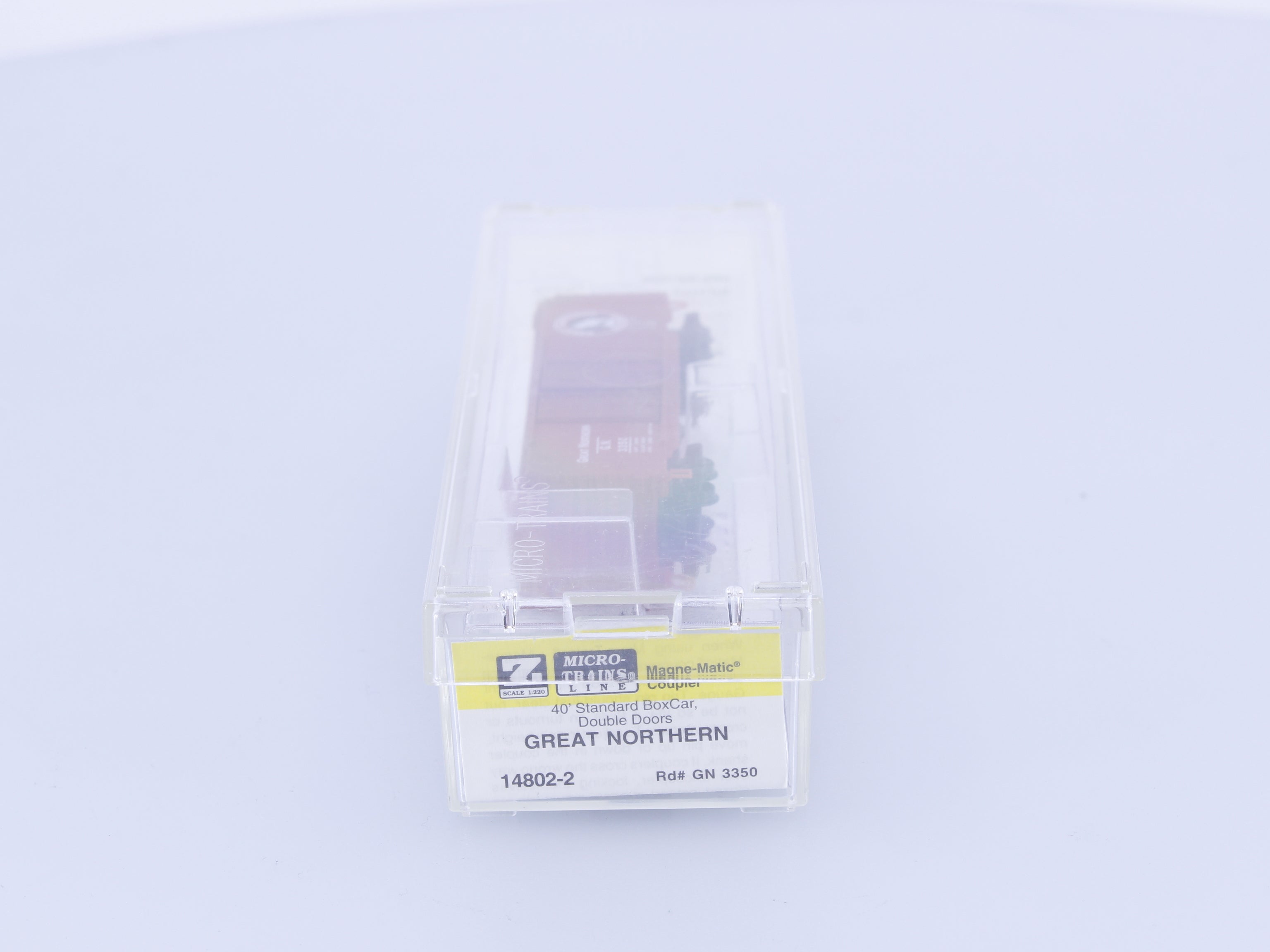 Micro Trains 14802-2 Z 40' Standard Box Car Double Doors Great Northern (GN) 3350