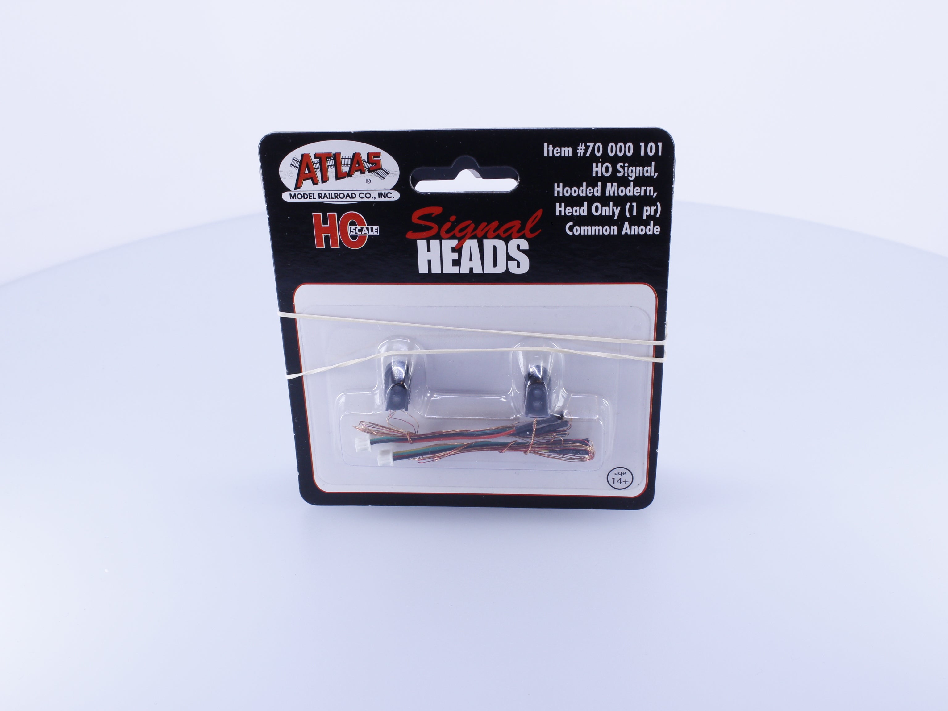 Atlas HO 70000101 Modern Hooded Signal Head Only - All Scales Signal System -- 1 Pair