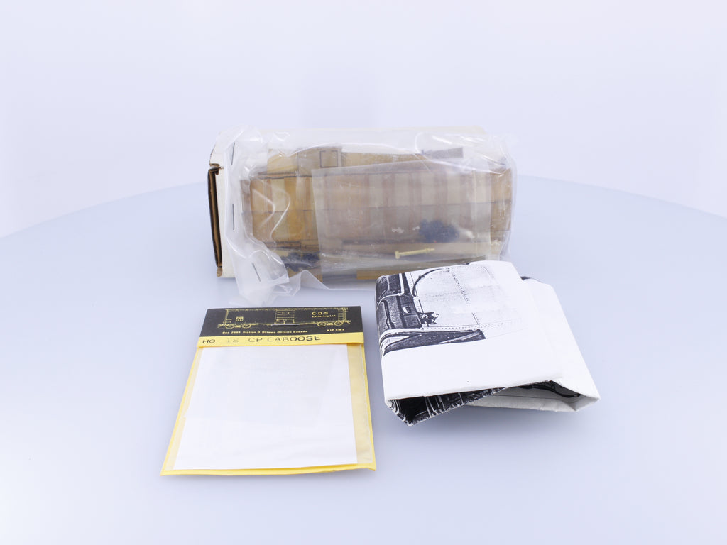 The Car Shop 207 HO Brass Offset Cupola Steel Caboose Kit Canadian Pacific (CP)