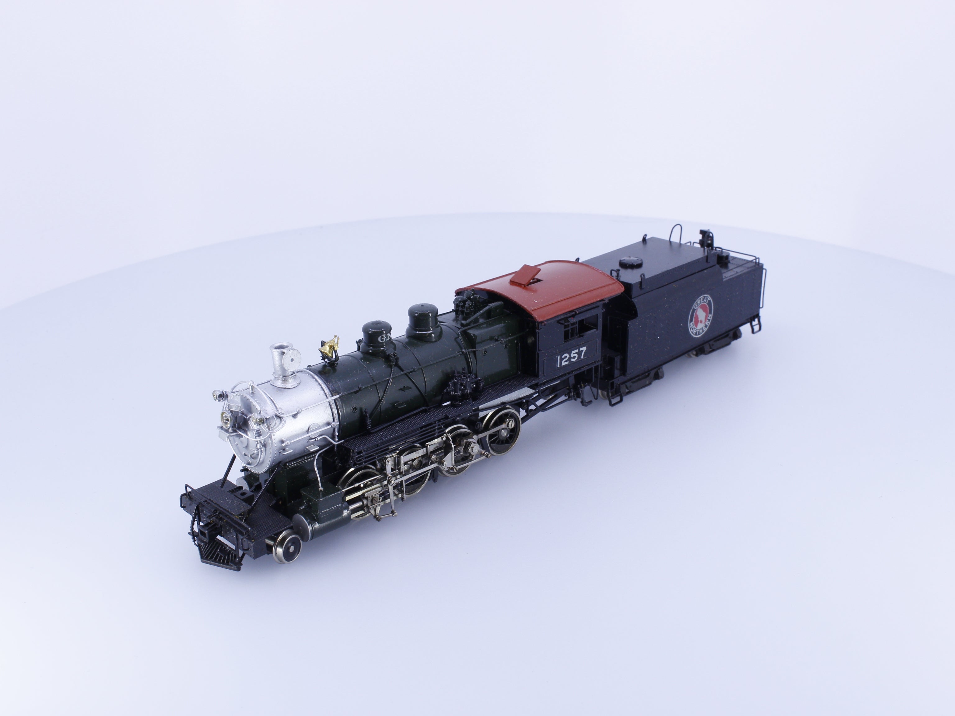 Tenshodo 158 HO Brass 2-8-0 Class F-8 Steam Locomotive Great Northern (GN) 1257 Analog DC