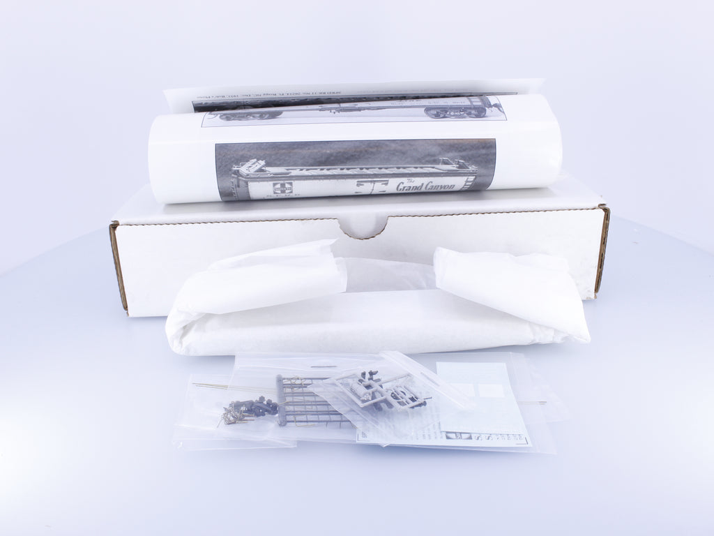 Sunshine Models 16.4 HO Metal Sheathed Wood Roof Boxcar Kit Atchison Topeka and Santa Fe (ATSF)