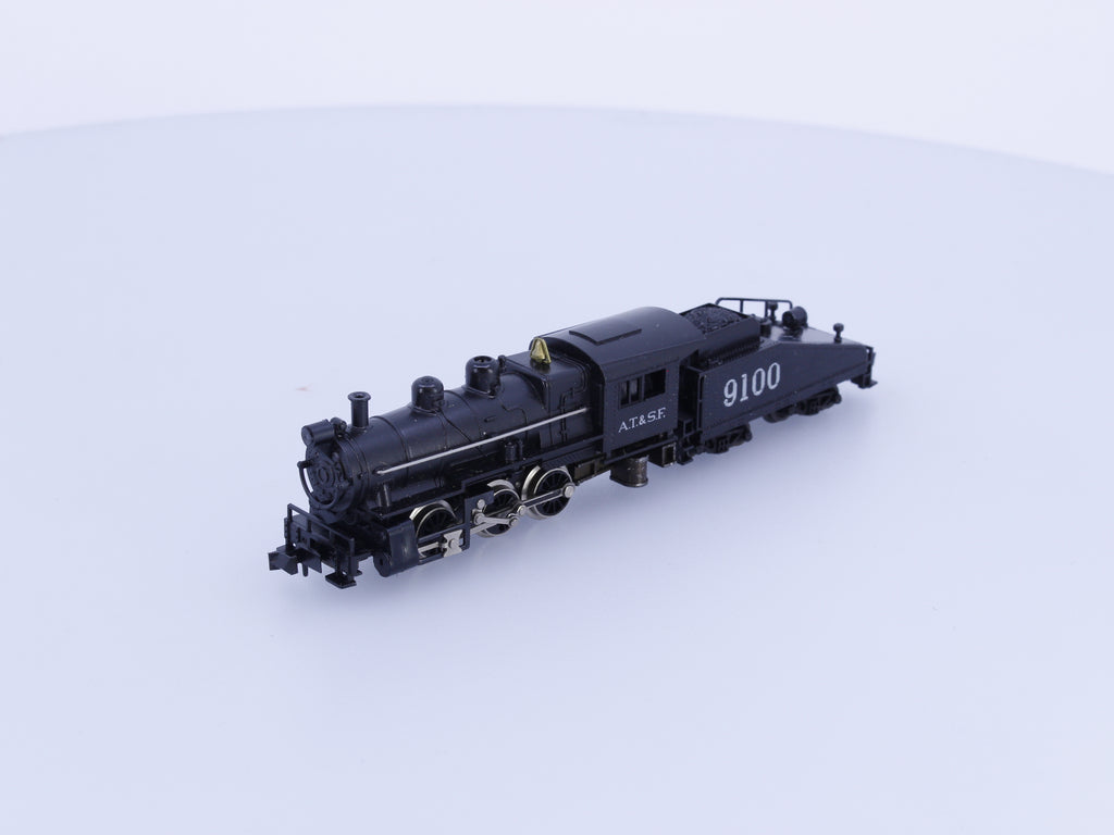 Minitrix 2919 N 0-6-0 Steam Locomotive Atchison Topeka and Santa Fe (ATSF) 9100 Analog DC