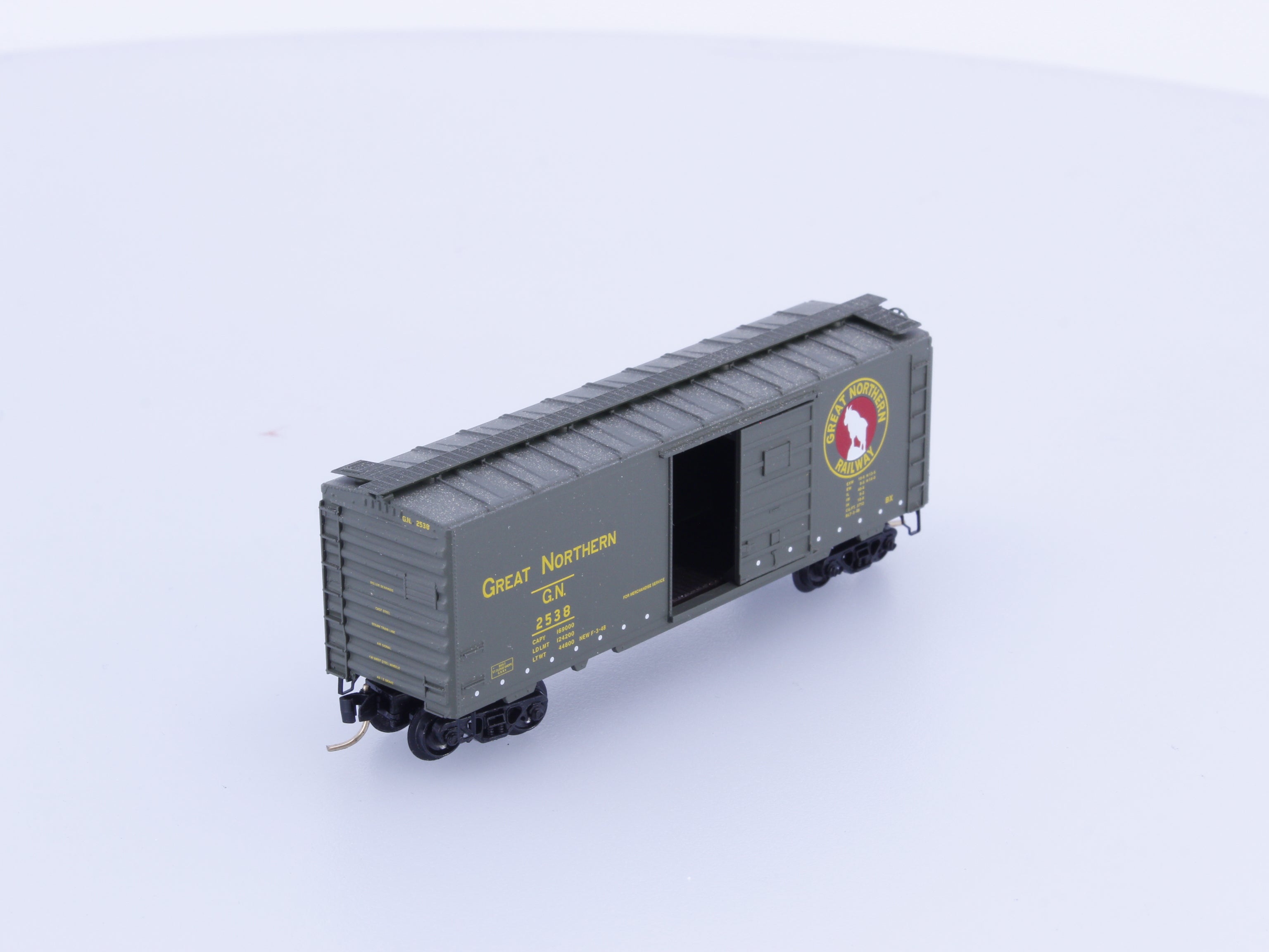 Micro Trains 20406 N 40' Single Door Boxcar PS-1 Great Northern (GN) 2538