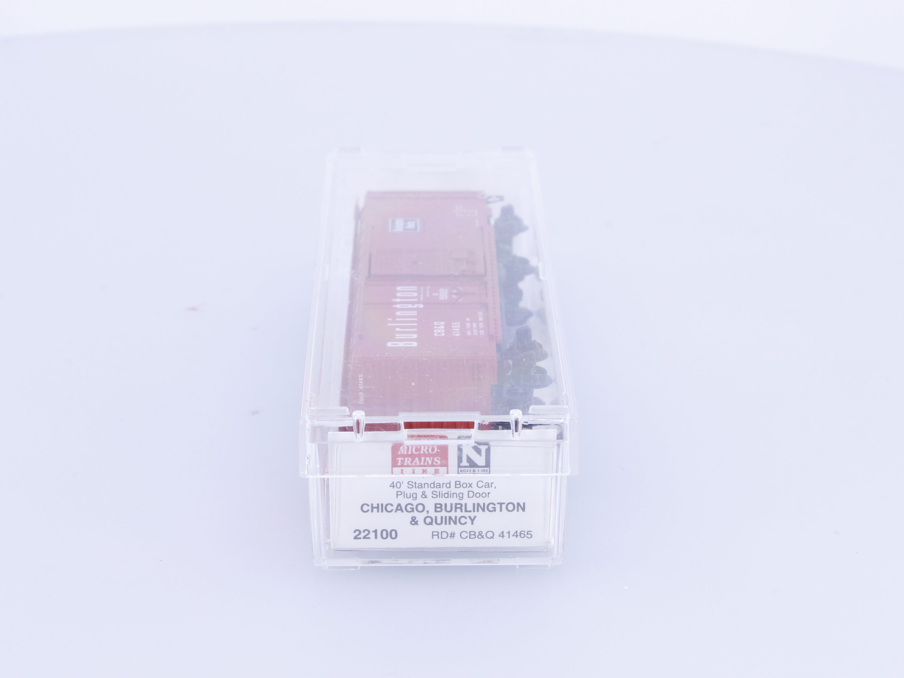 Micro Trains 22100 N Boxcar, 40' Steel Combo Door Burlington Route Chicago Burlington and Quincy Railroad (CBQ) 41465