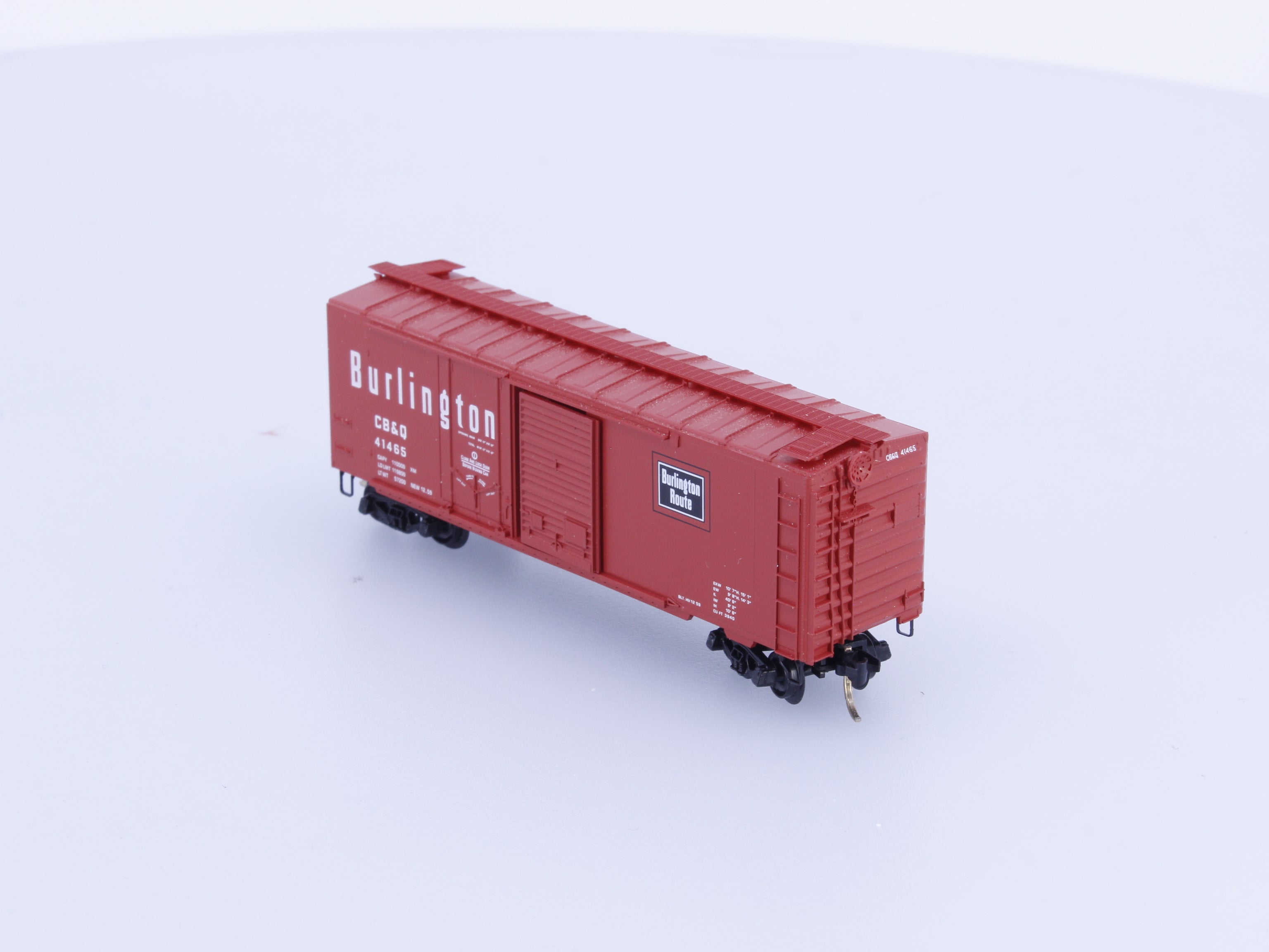 Micro Trains 22100 N Boxcar, 40' Steel Combo Door Burlington Route Chicago Burlington and Quincy Railroad (CBQ) 41465