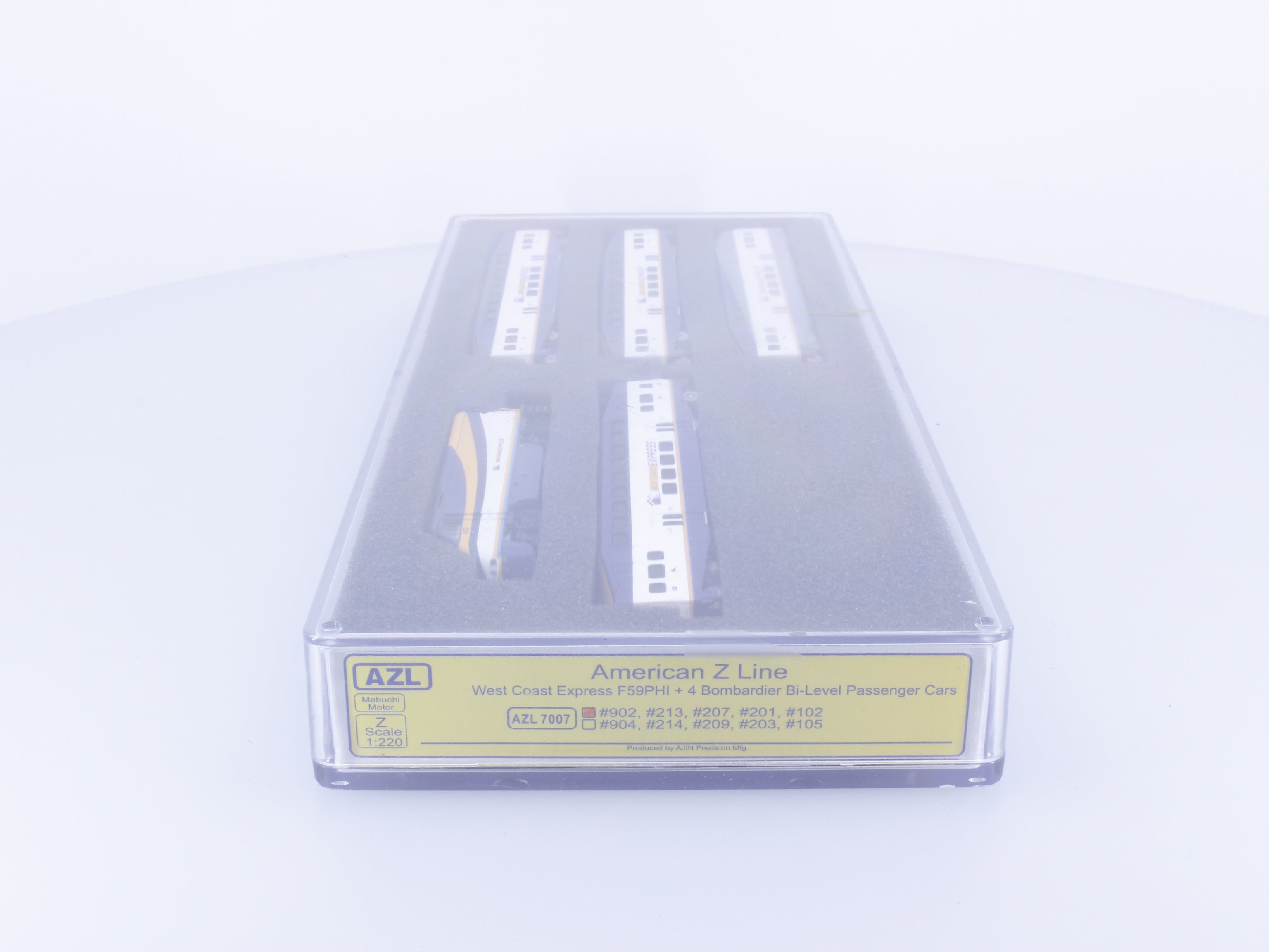 AZL AZL7007-1 Z F59PHI West Coast Express + 4 Bombardier Bi-Level Passenger Cars #2 902 Analog DC