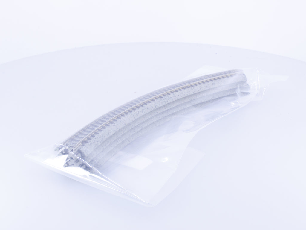 Kato 20110 N Curved Roadbed Track Section - Unitrack - 4 Pack - 45-Degree, 11"