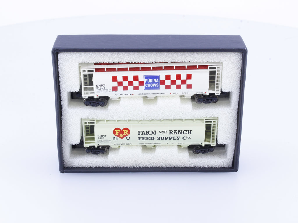 Full Throttle FTCOL56 Z ACF 51' Cylindrical Hoppers 2 Pack American Car and Foundry (ACF/ACFX) 61328/1403 (#1)