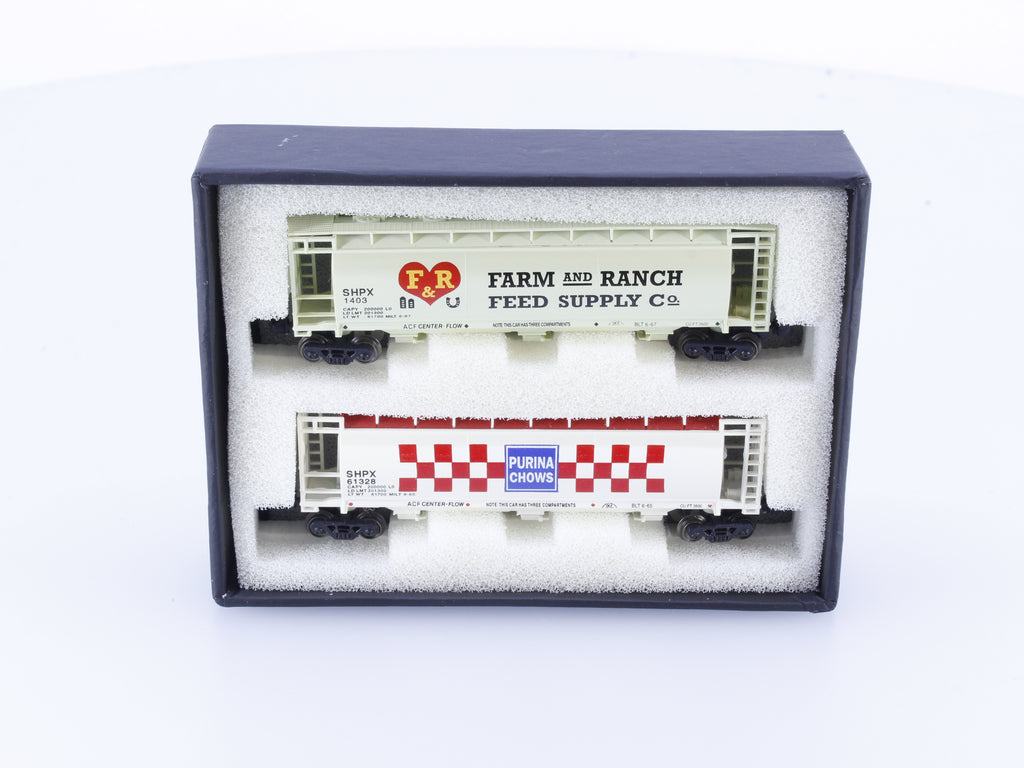 Full Throttle FTCOL56 Z ACF 51' Cylindrical Hoppers 2 Pack American Car and Foundry (ACF/ACFX) 61328/1403 (#2)