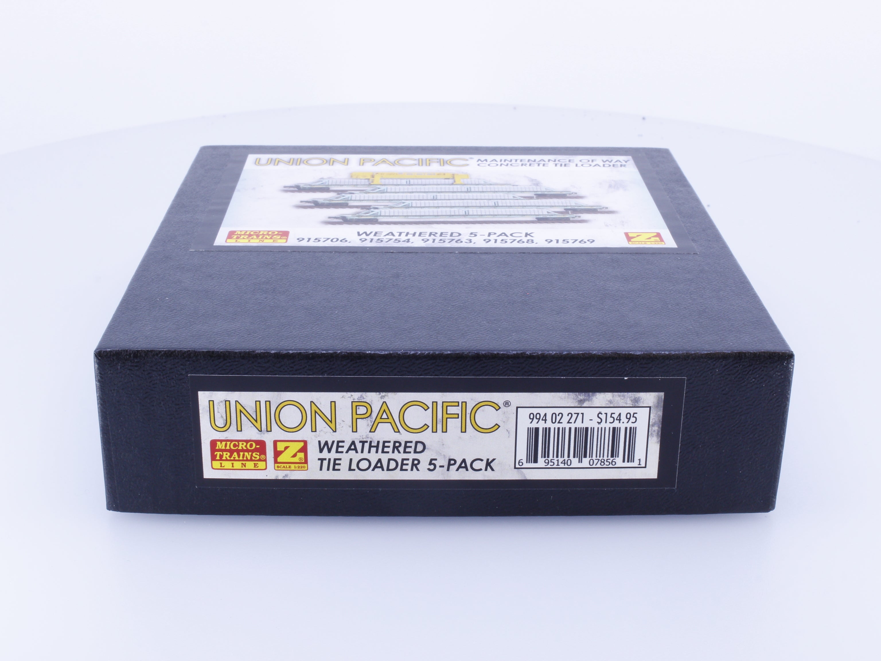Microscale 99402271 Z Weathered Tie Loader 5 Pack Union Pacific (UP) 915706/769