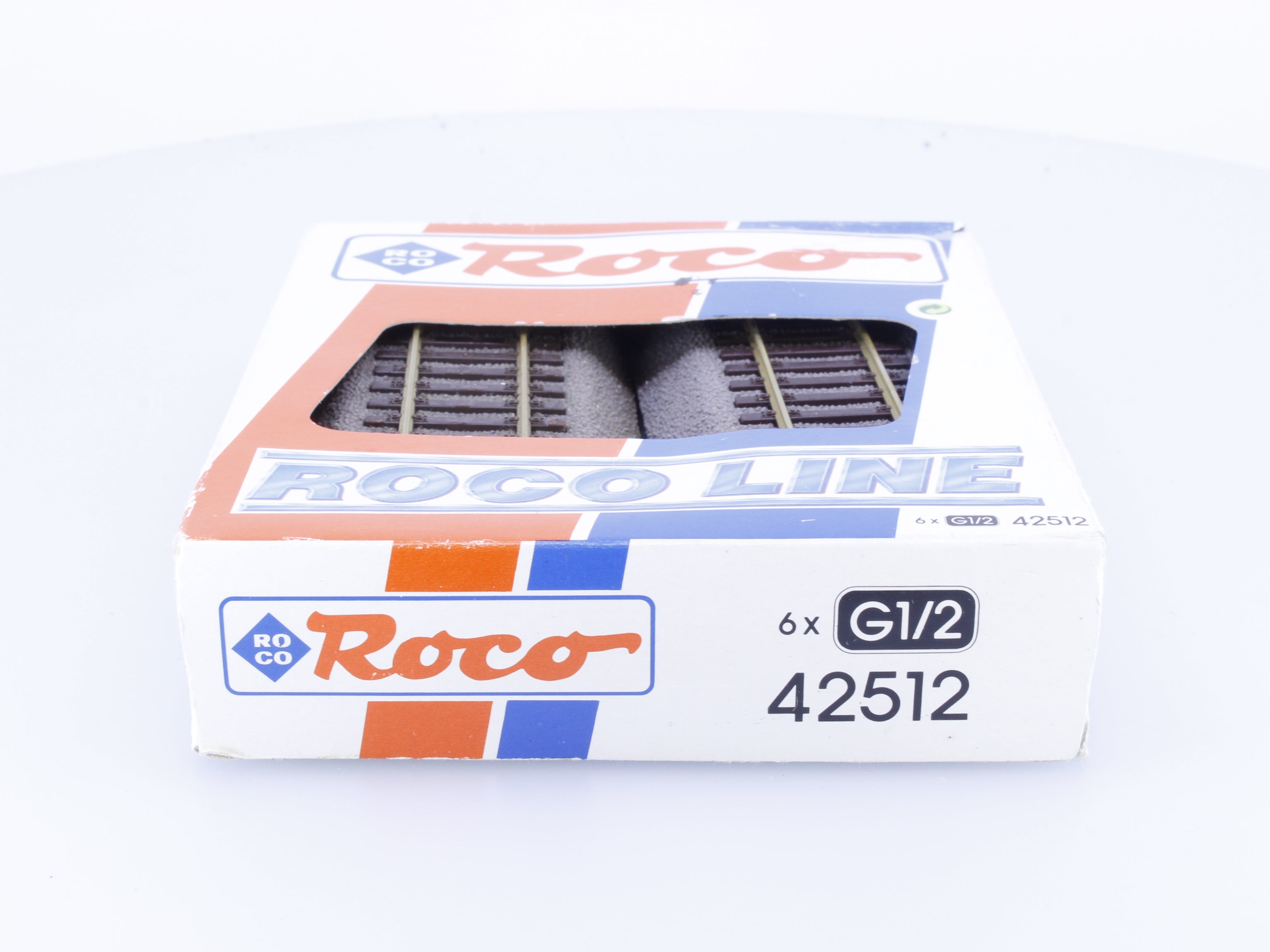 Roco 42512 HO G 1/2 Straight Track 6 Pieces