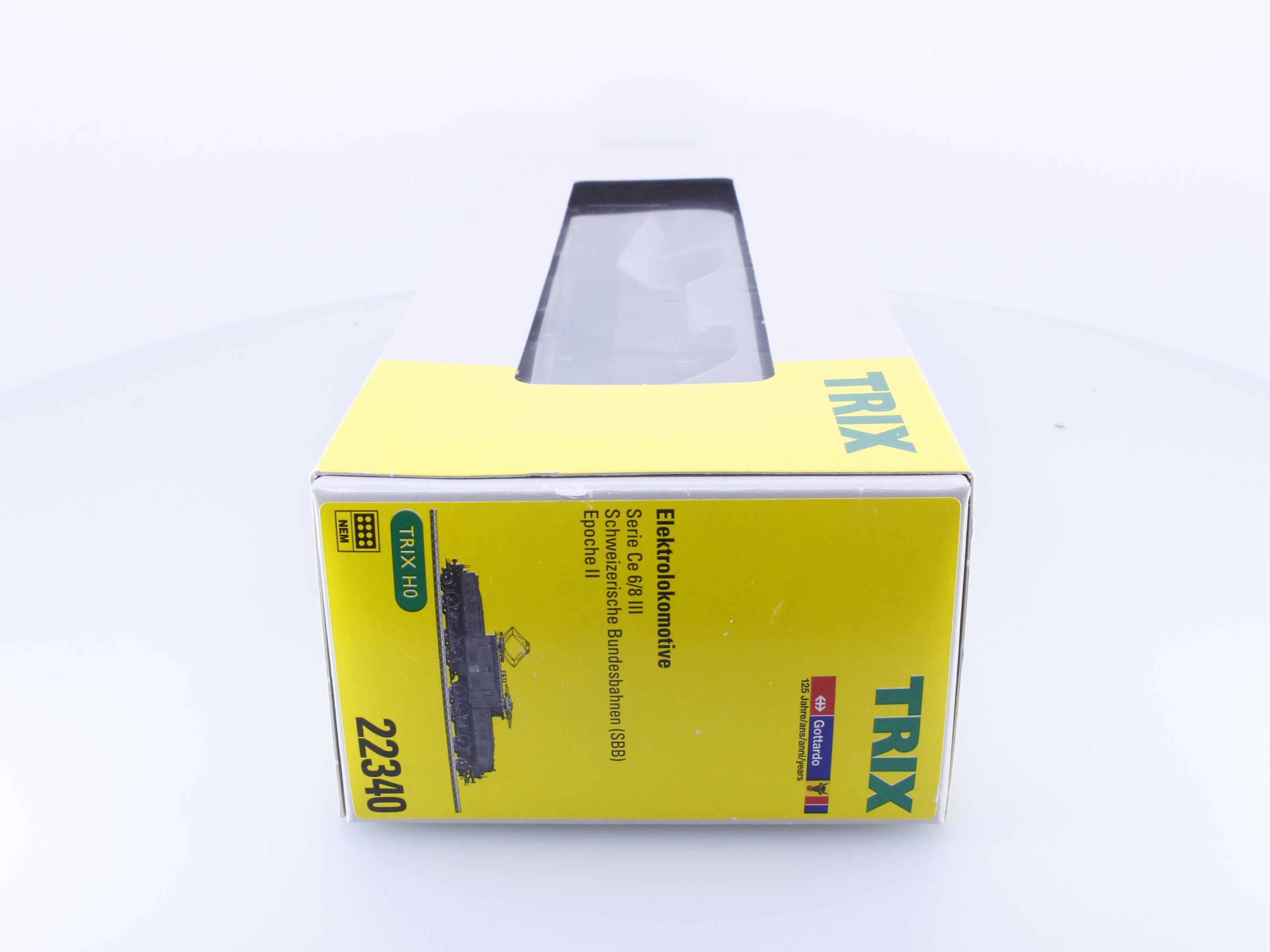 Trix 22340 HO SBB-CFF-FFS CE 6/8 Krokodil Gottardo 125 Jahre E-Lok 14308 DCC Ready