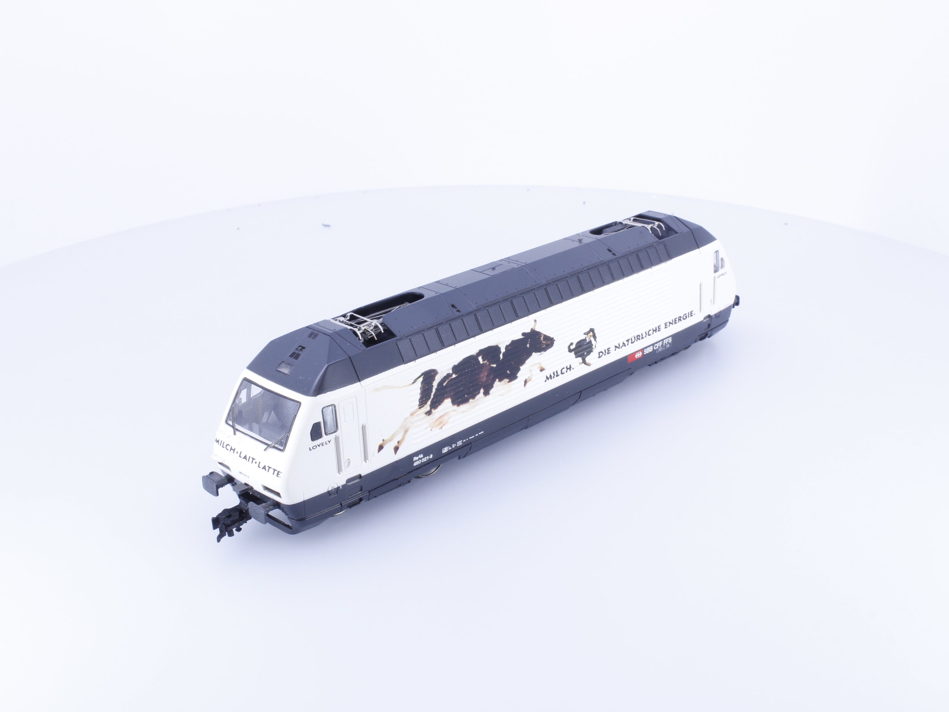 Roco 63515 HO SBB-CFF-FFS Re 4/4 Milch Die Naturliche Energie, Lovely, E-Lok 021-9 DCC