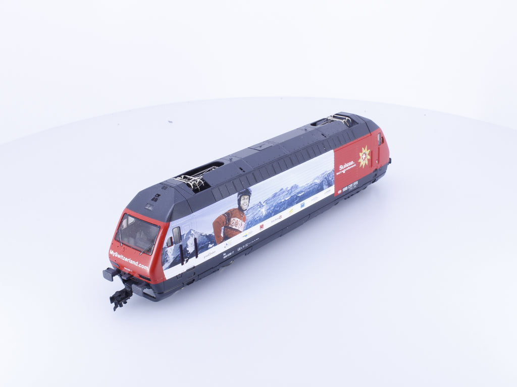 Roco 43655.17 HO SBB-CFF-FFS RE 460 Suisse tout naturellement MySwitzerland.com Skier E-Lok 036-7 DCC