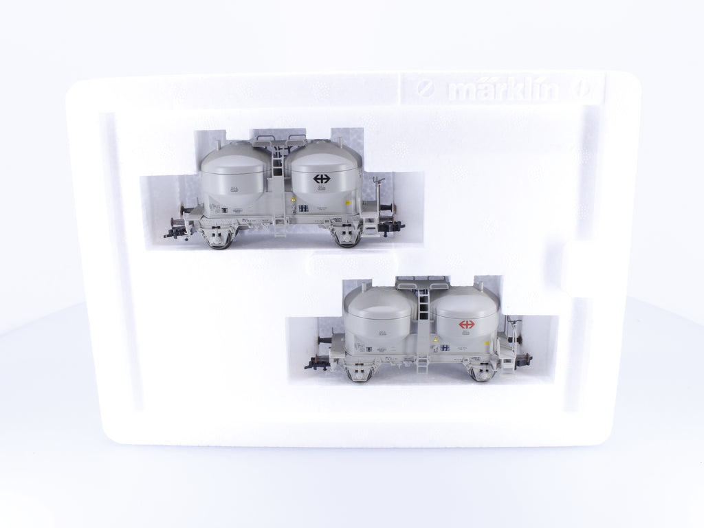 Marklin 47613 HO SBB-CFF-FFS Set 2 Silowagen 2-Bay 113-8