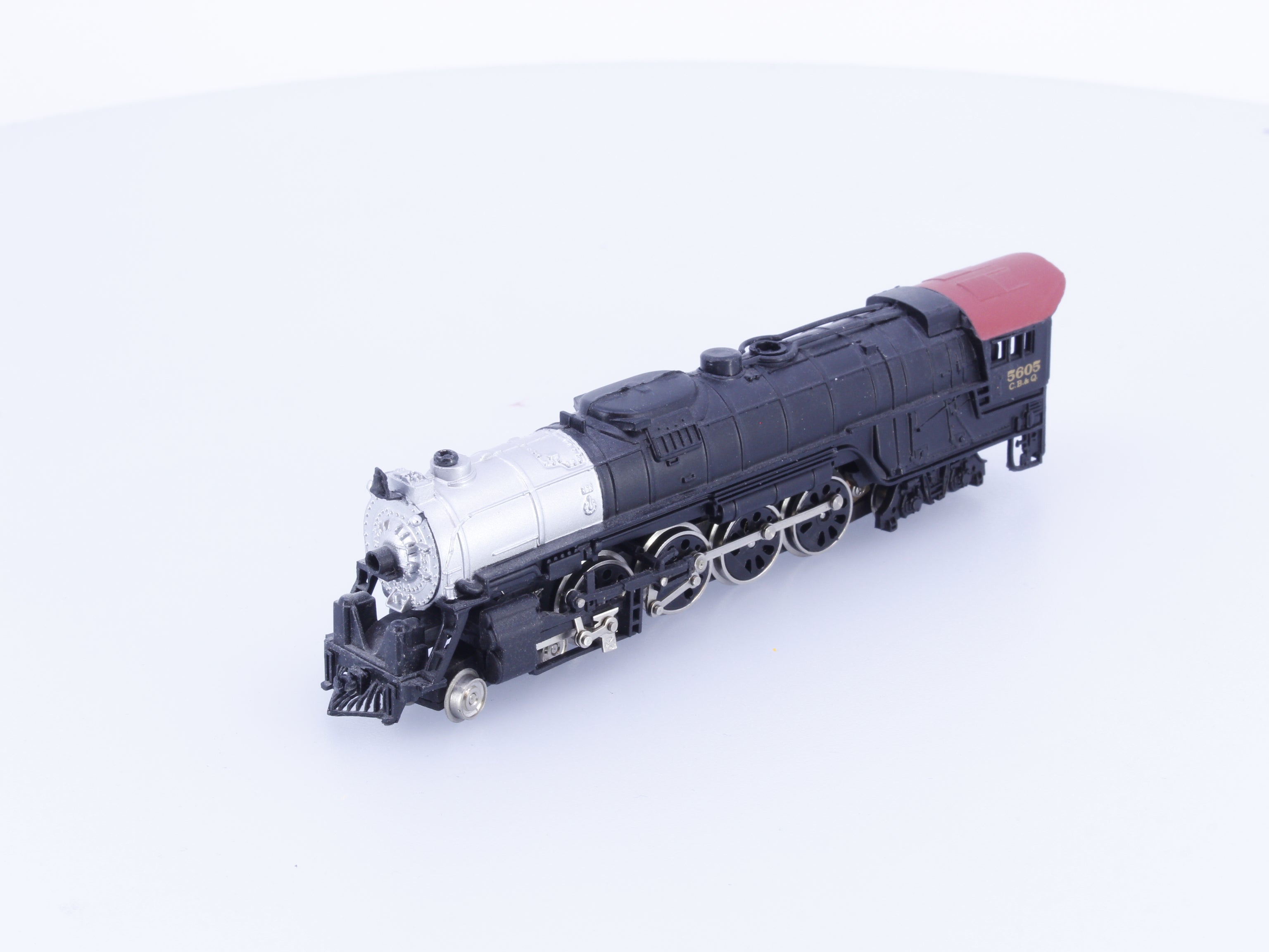 Bachmann N 4-8-4 Steam Locomotive No Tender Chicago Burlington and Quincey (CBQ) 5605 Analog DC