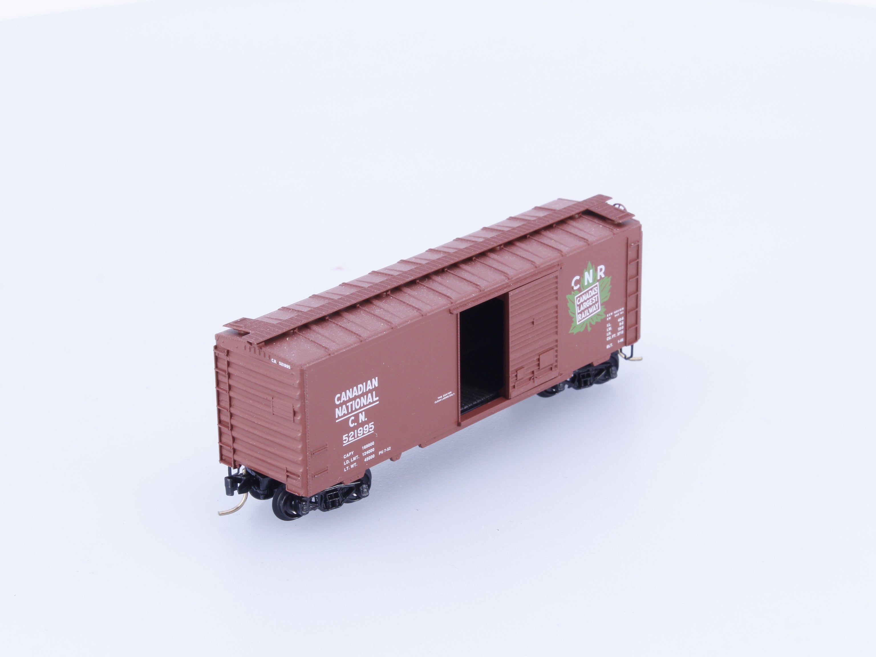 Micro Trains 20206 N 40' Standard Box Car Single Door Canadian National (CN) 521995