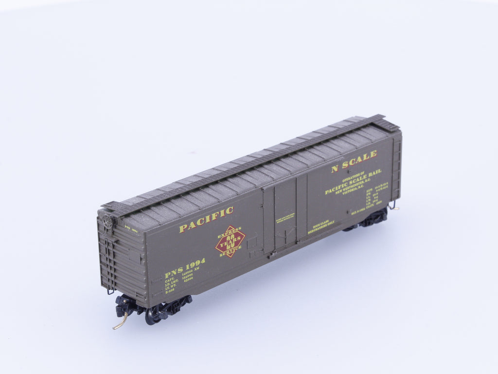 Pacific Scale Rail PNS1994 N Pacific N Scale 20 Year Anniversary 50' Boxcar PNS1994