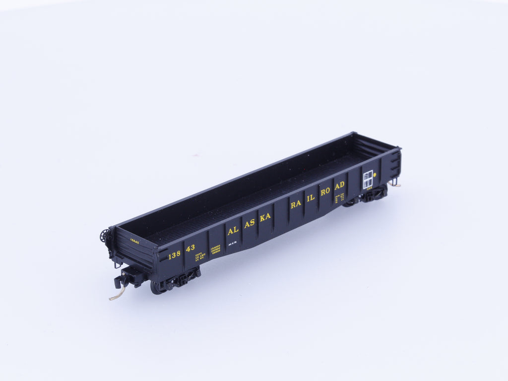Micro Trains 46340 N 50' Gondola Fishbelly Side with Drop Ends Alaska Railroad (ARR) 13843