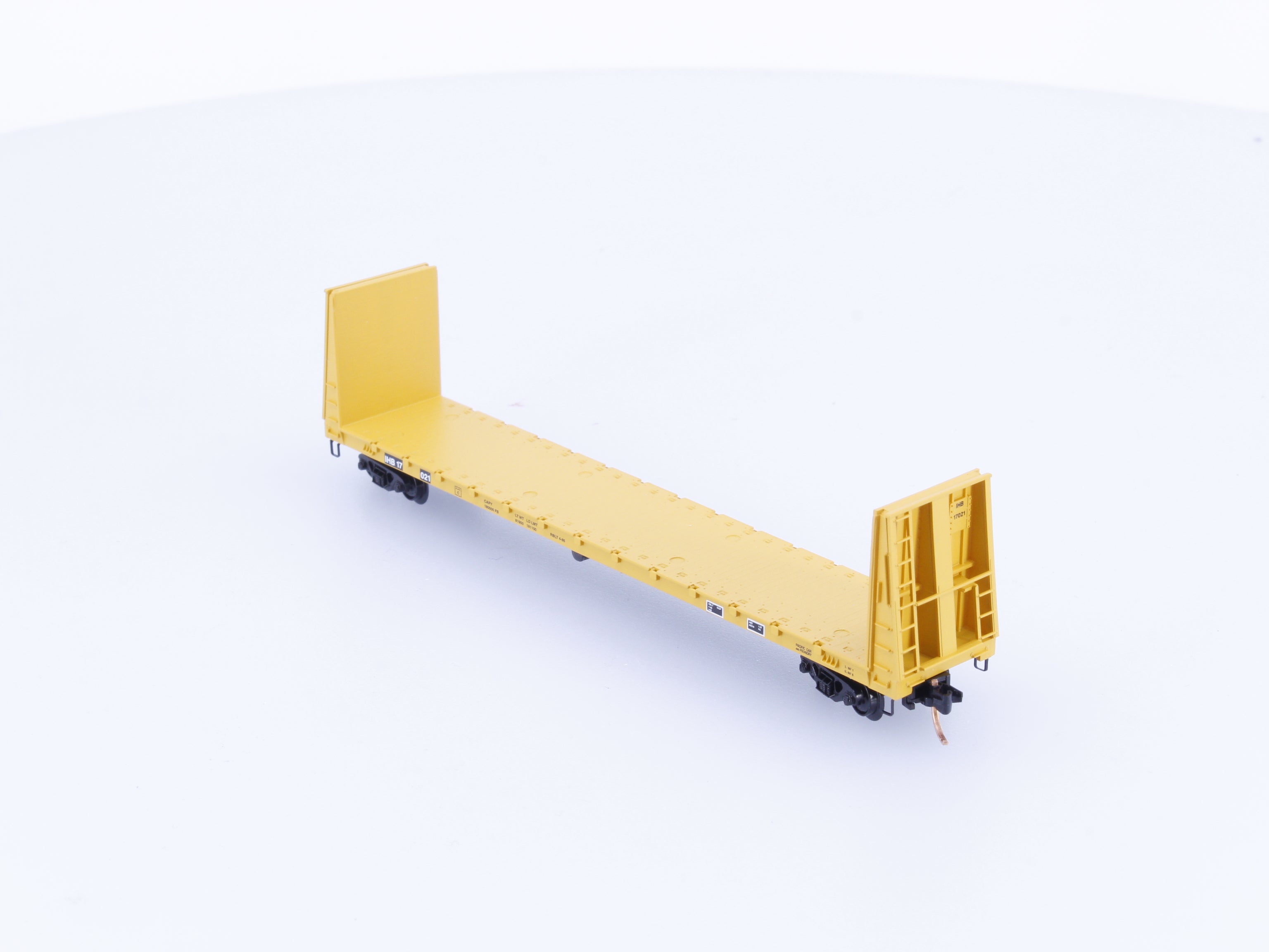 Micro Trains 54130 N 61'8" Bulkhead Flatcar Indiana Harbor Belt (IHB) 17021