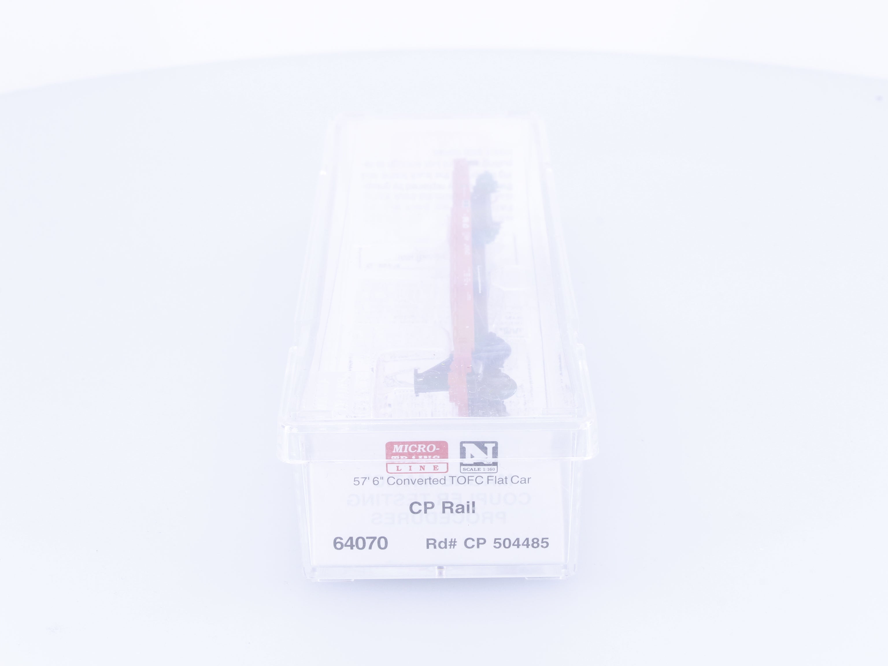 Micro Trains 64070 N 57'6" Converted TOFC Flatcar Canadian Pacific (CP) 504485