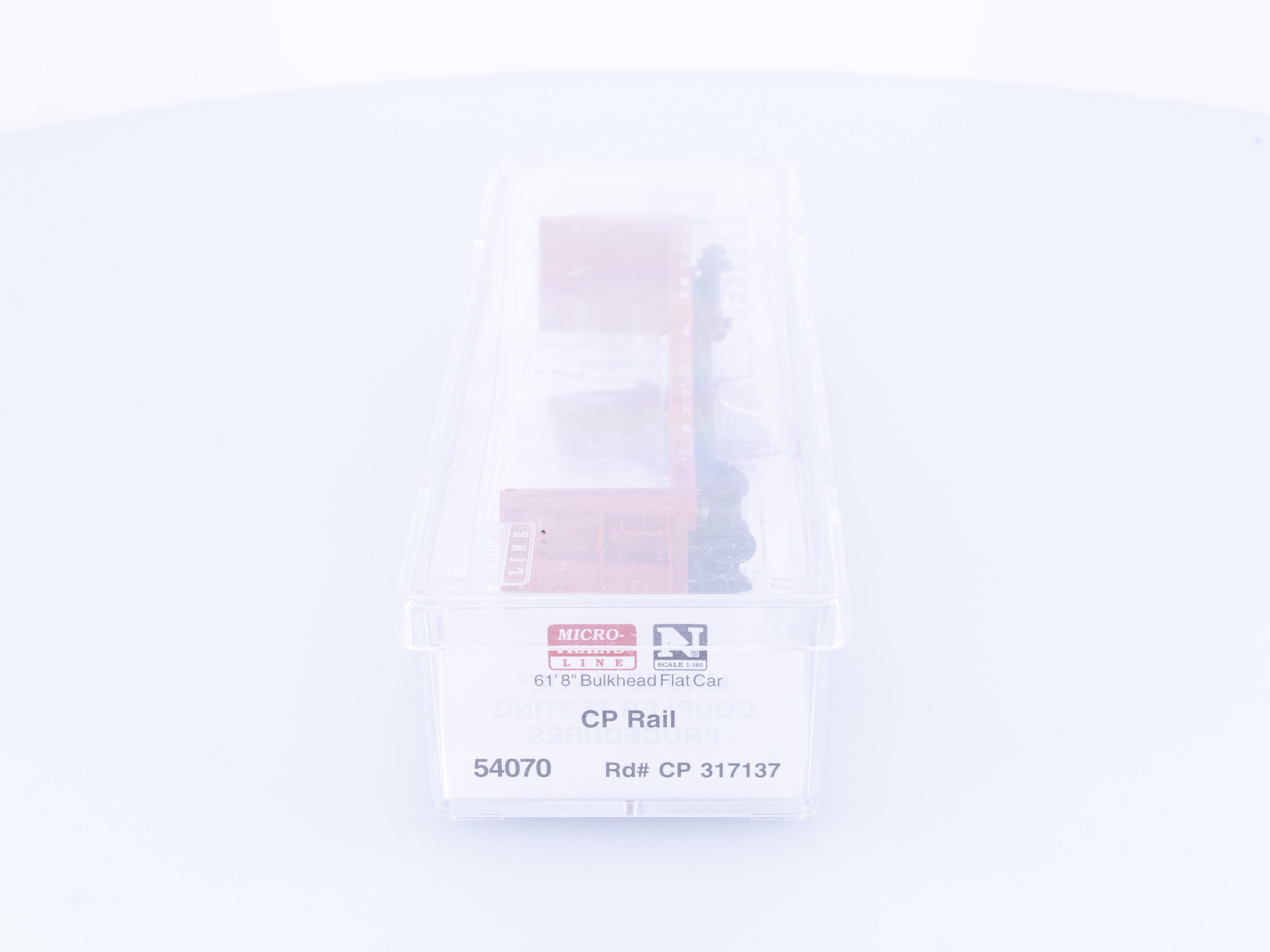 Micro Trains 54070 N 61'8" Bulkhead Flatcar Canadian Pacific (CP) 317137