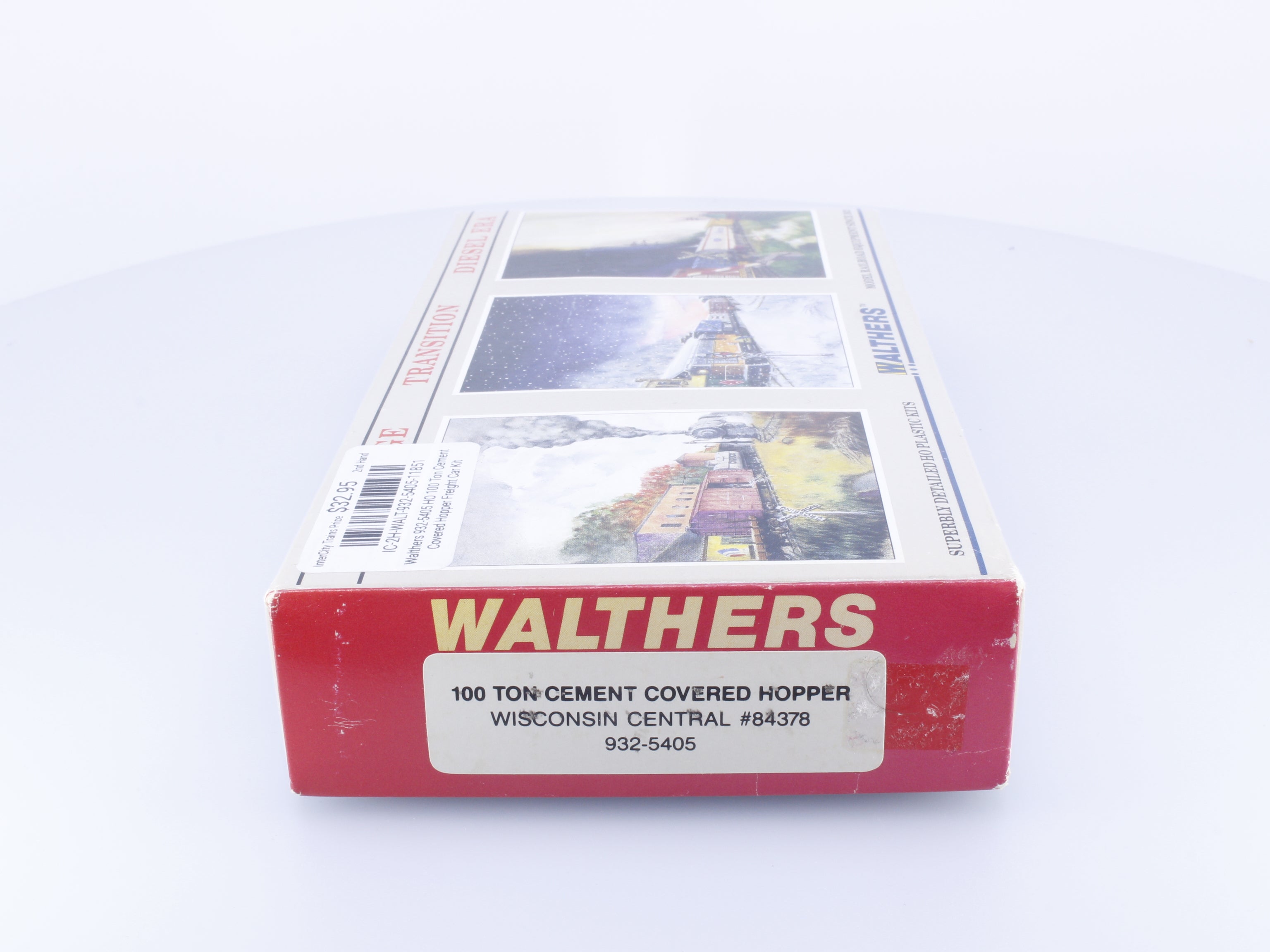 Walthers 932-5405 HO 100 Ton Cement Covered Hopper Freight Car Kit Wisconsin Central (WC) 84378