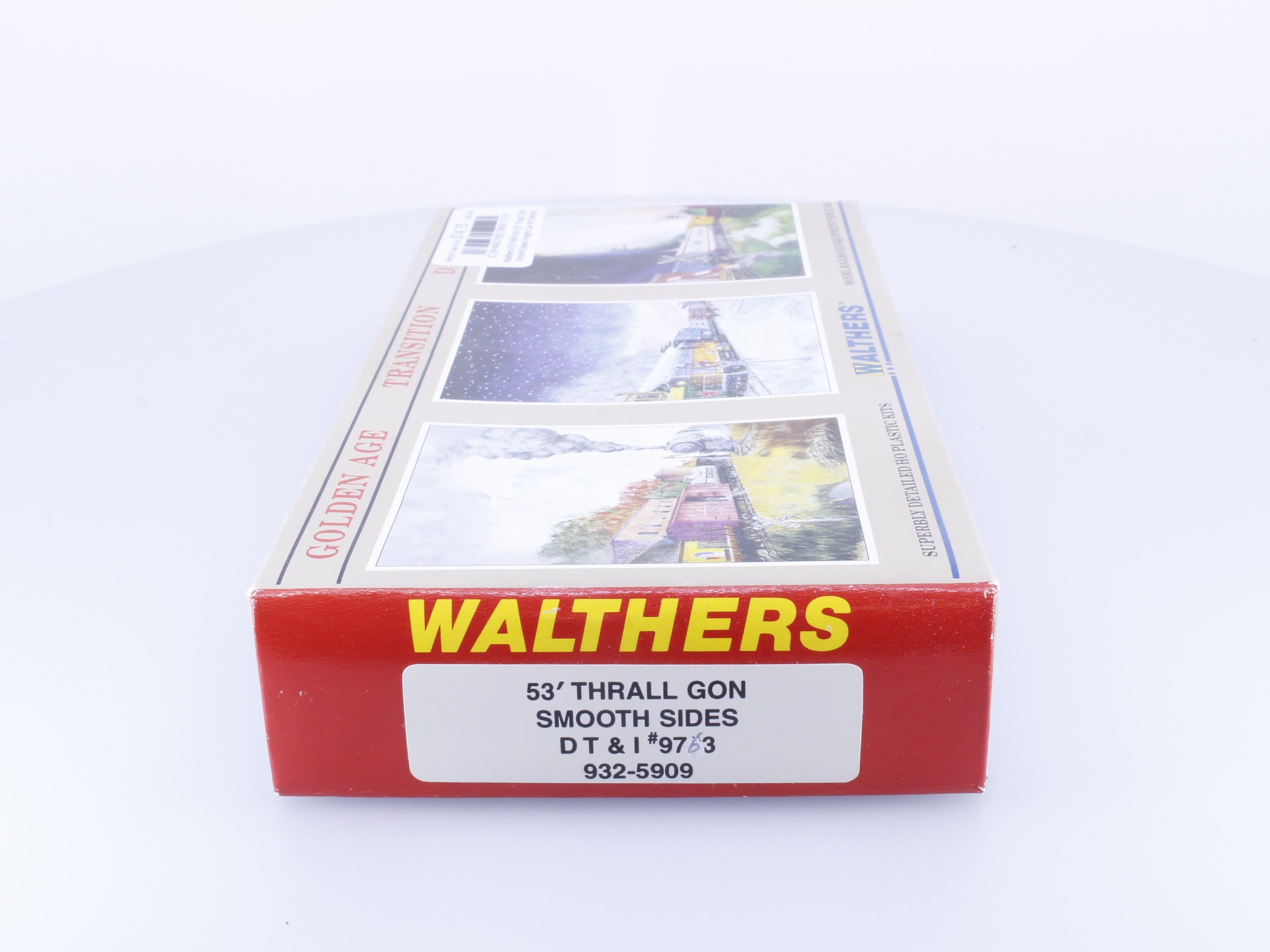 Walthers 932-5909 HO 53' Thrall GON Smooth Sides Freight Car Kit Detroit Toledo and Ironton (DTI) 9763