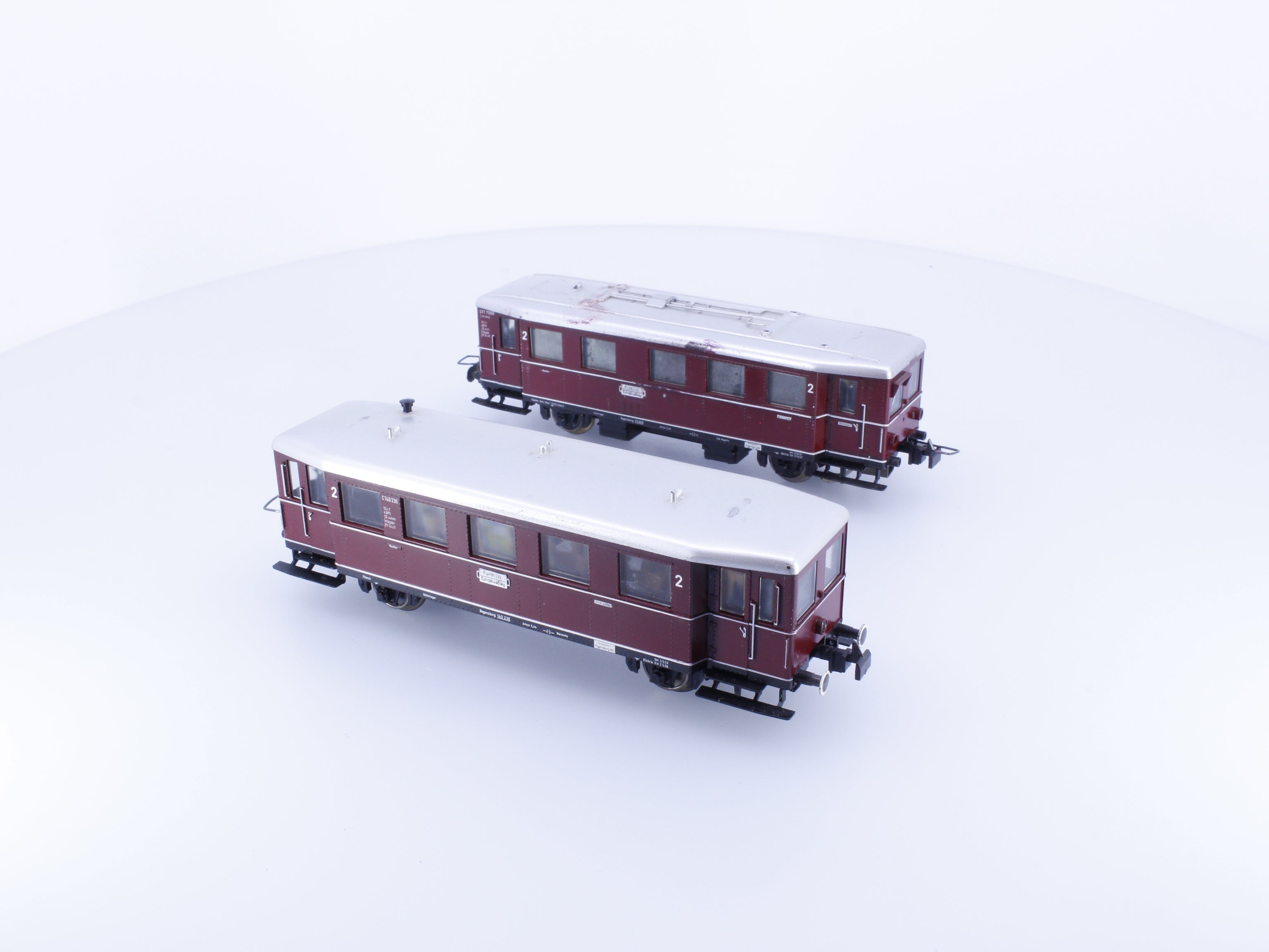 Trix 53227000 HO DB 3 Rail DC Rail Bus and Trailing Car Analog DC