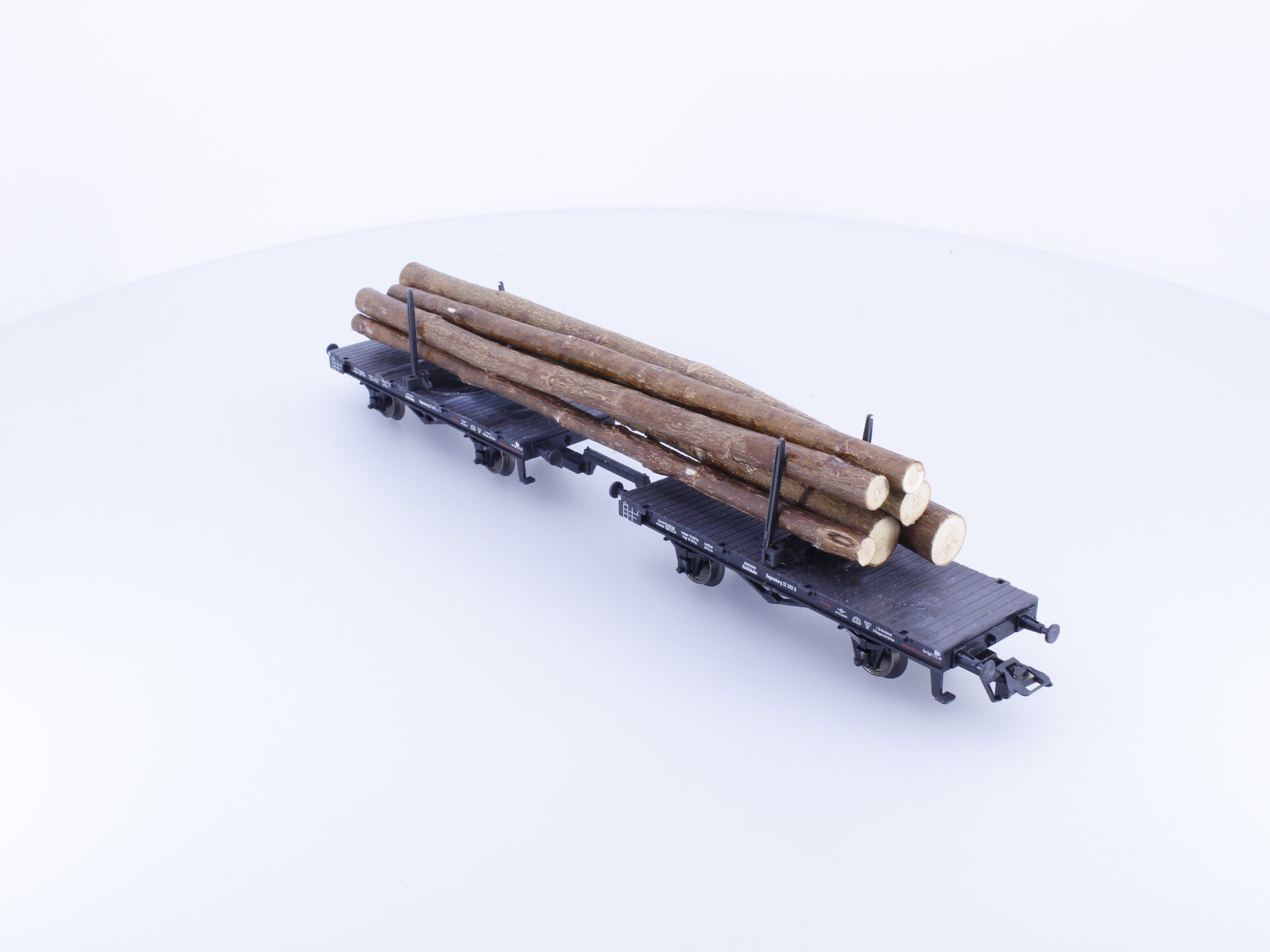 Marklin 46017-02 HO DB Rotary Load Cradle Cars with Logs