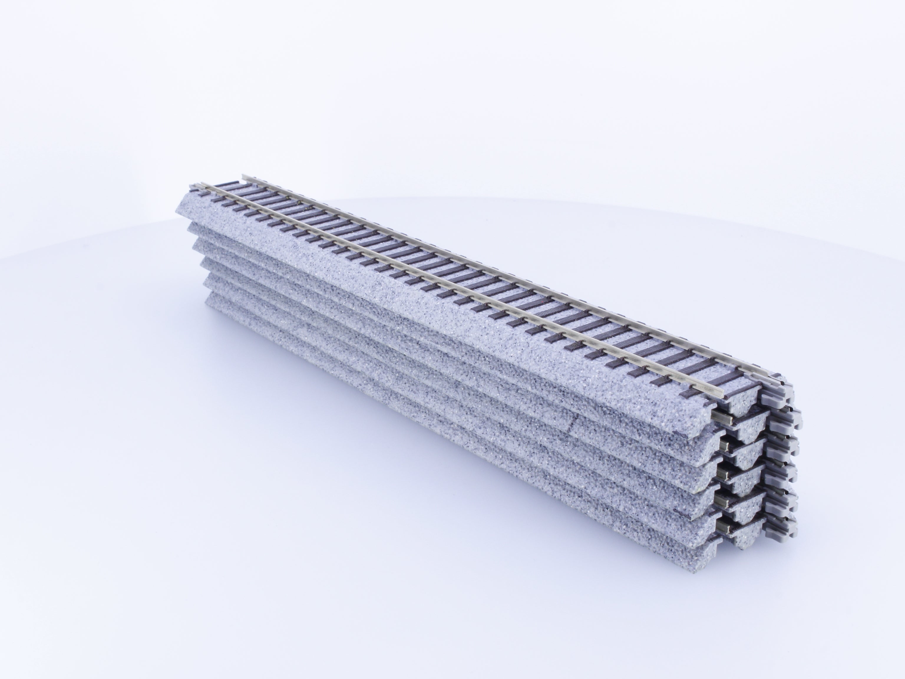 Kato 2150 HO Straight Track Section -- 9-3/4" 246mm pkg(6)