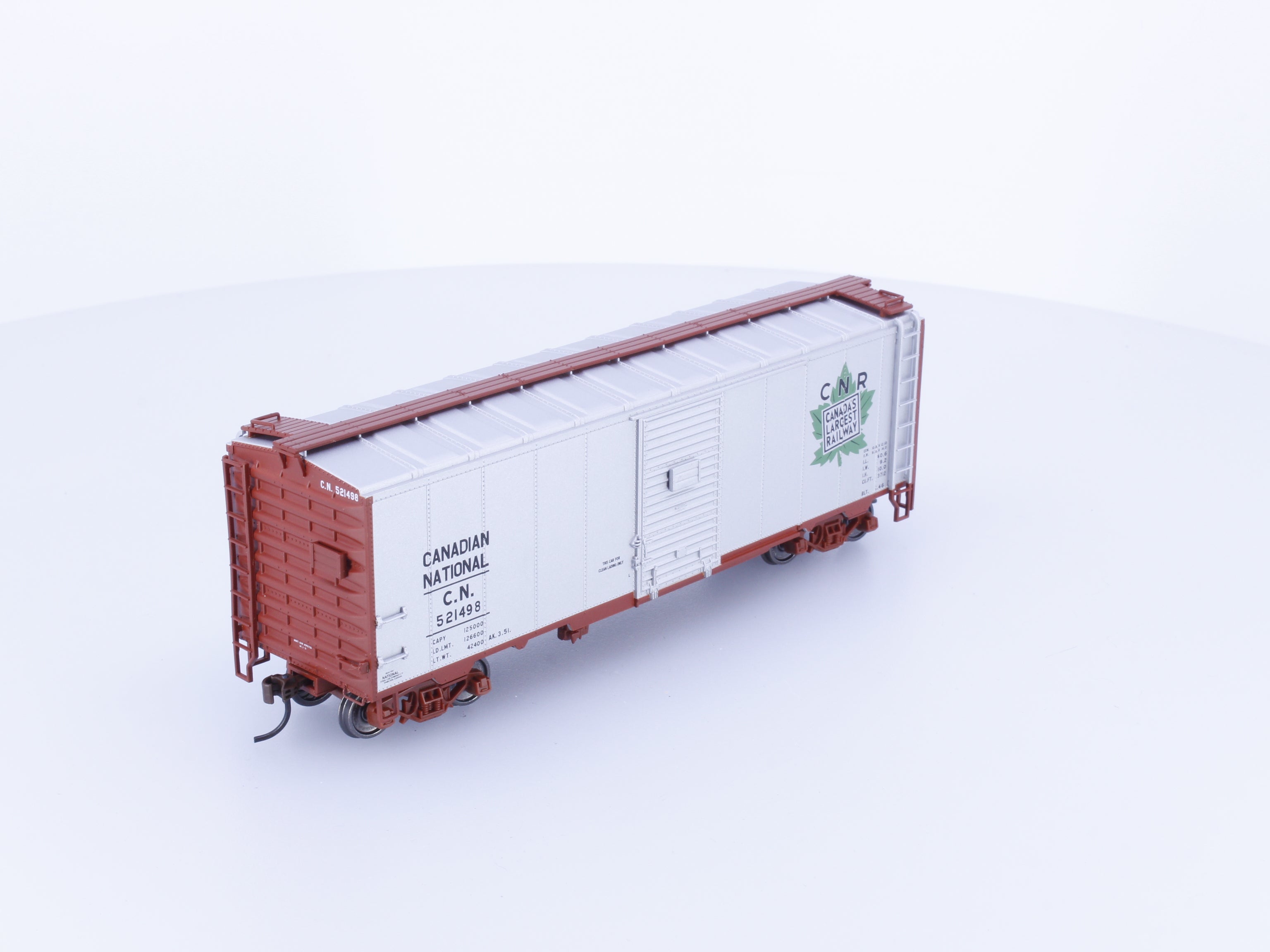 Trueline Trains 300034 HO 40' Steel Boxcar Canadian National (CN) 521498