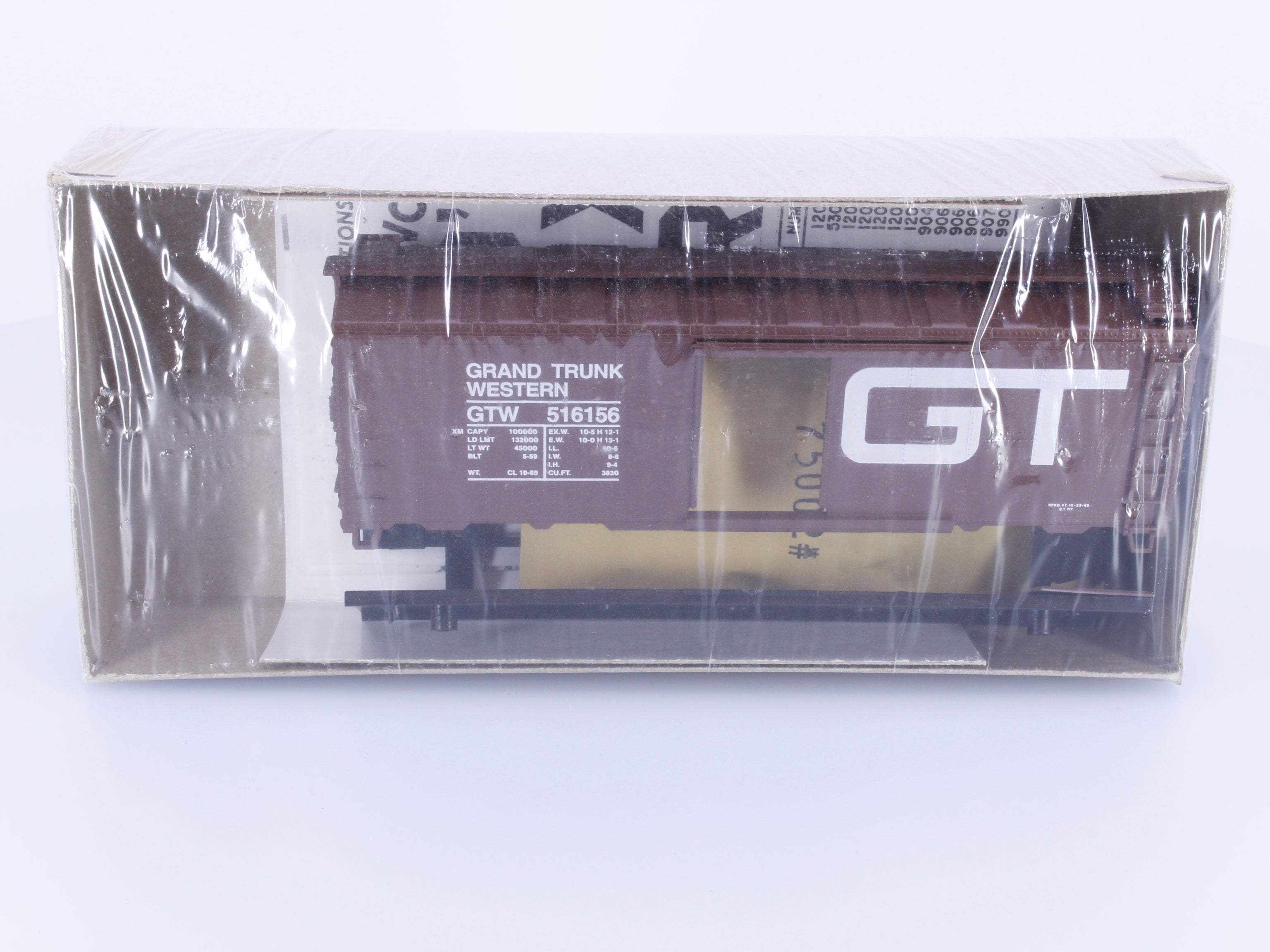Athearn 1211 HO 40' Boxcar Kit #2 Grand Trunk Western (GTW) 516156