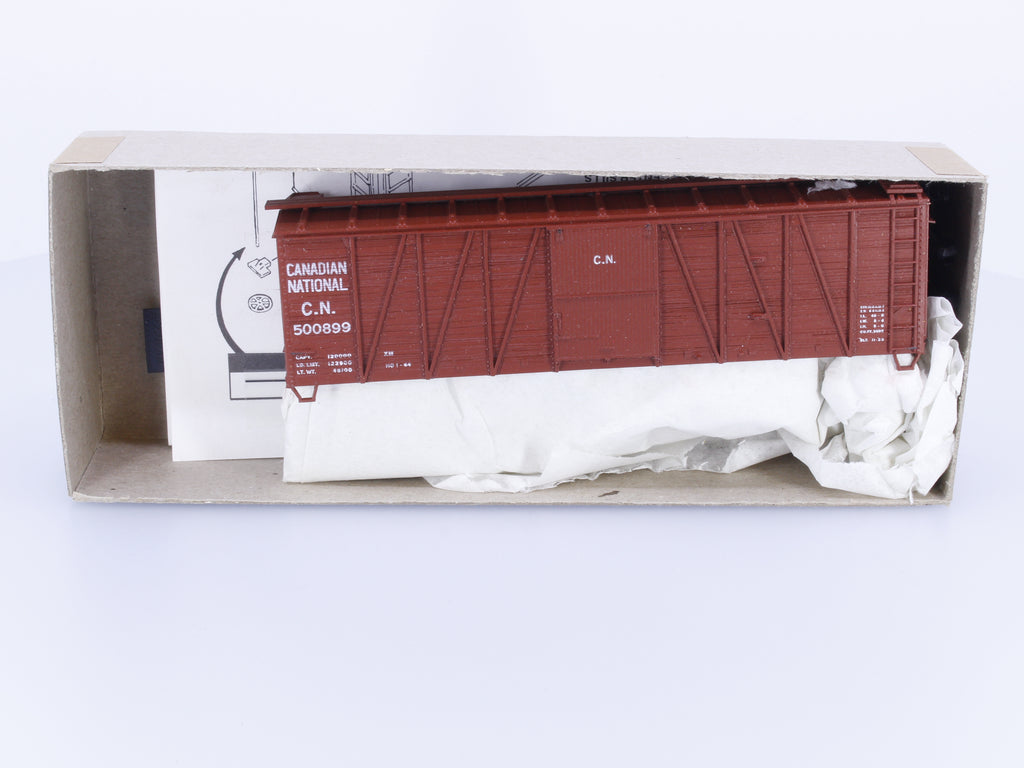 Accurail 4003 HO 40' Outside Braced Boxcar Wood Ends Kit Canadian National (CN) 500899