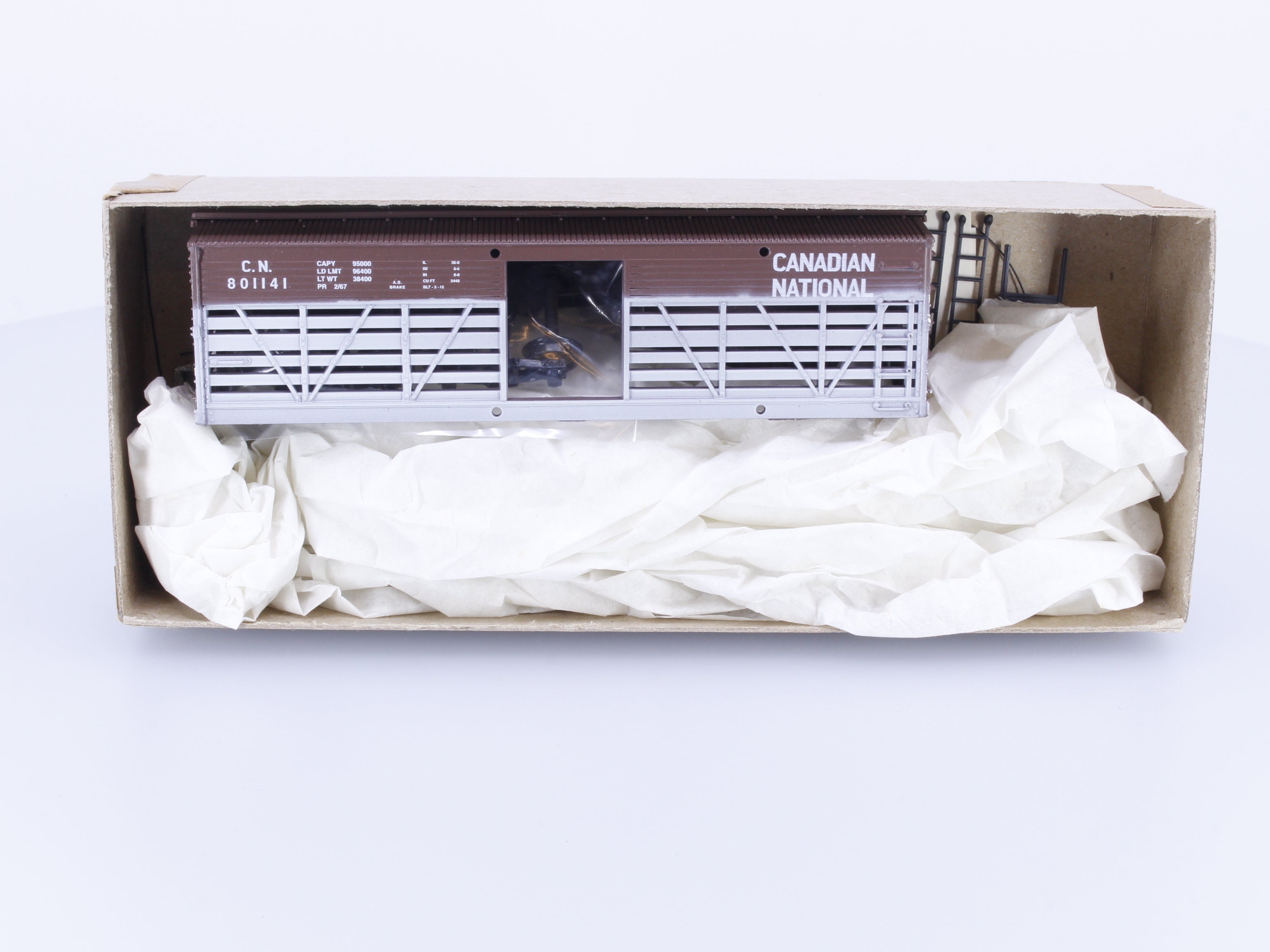 Trains Canada 1-208 HO 36' Wood Stock Car Kit Canadian Pacific (CP) 801141