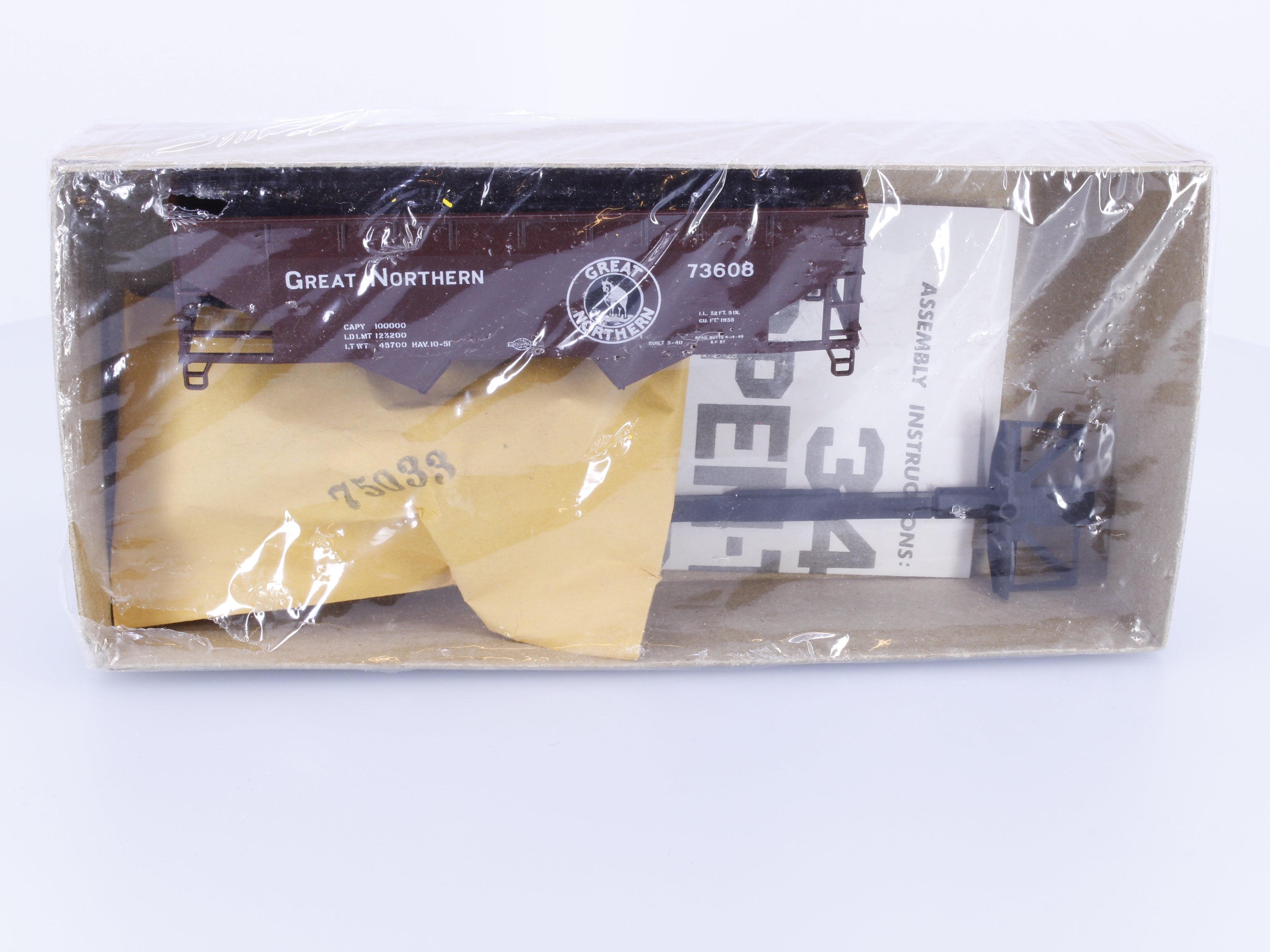 Athearn 5405 HO 34' Offset Hopper Kit Great Northern (GN) 73608